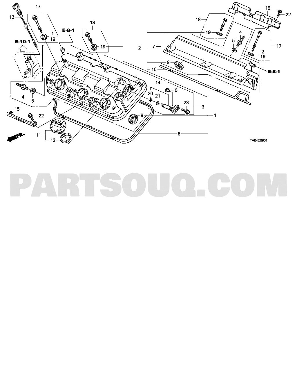 1 ENGINE | Honda ACCORD USA 2008 Parts Catalogs | PartSouq