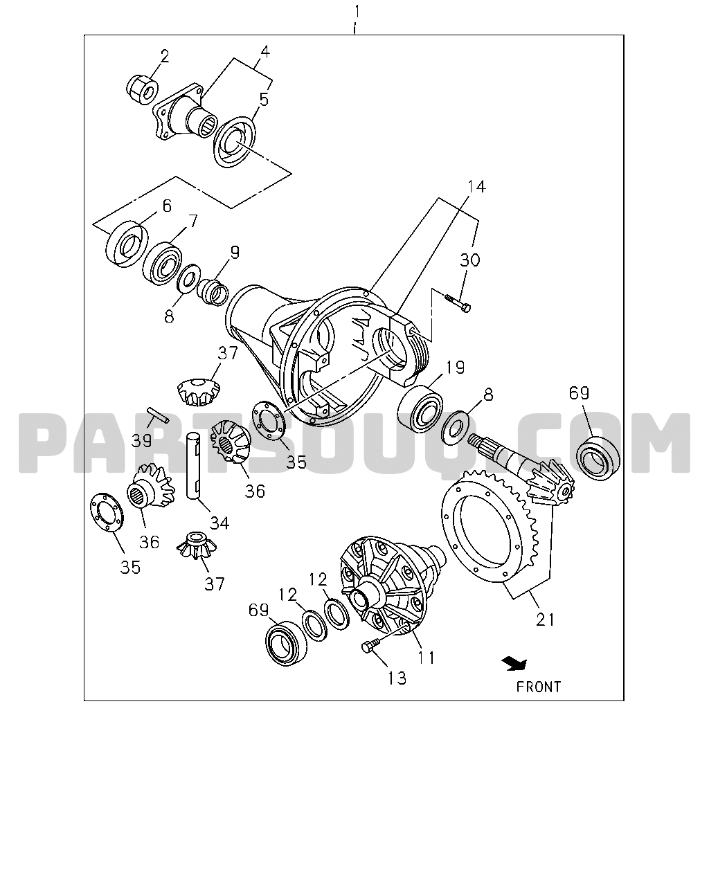 Propeller Shaft, Axles, Steering, Suspension | Isuzu TFR/TFS-RHD ...