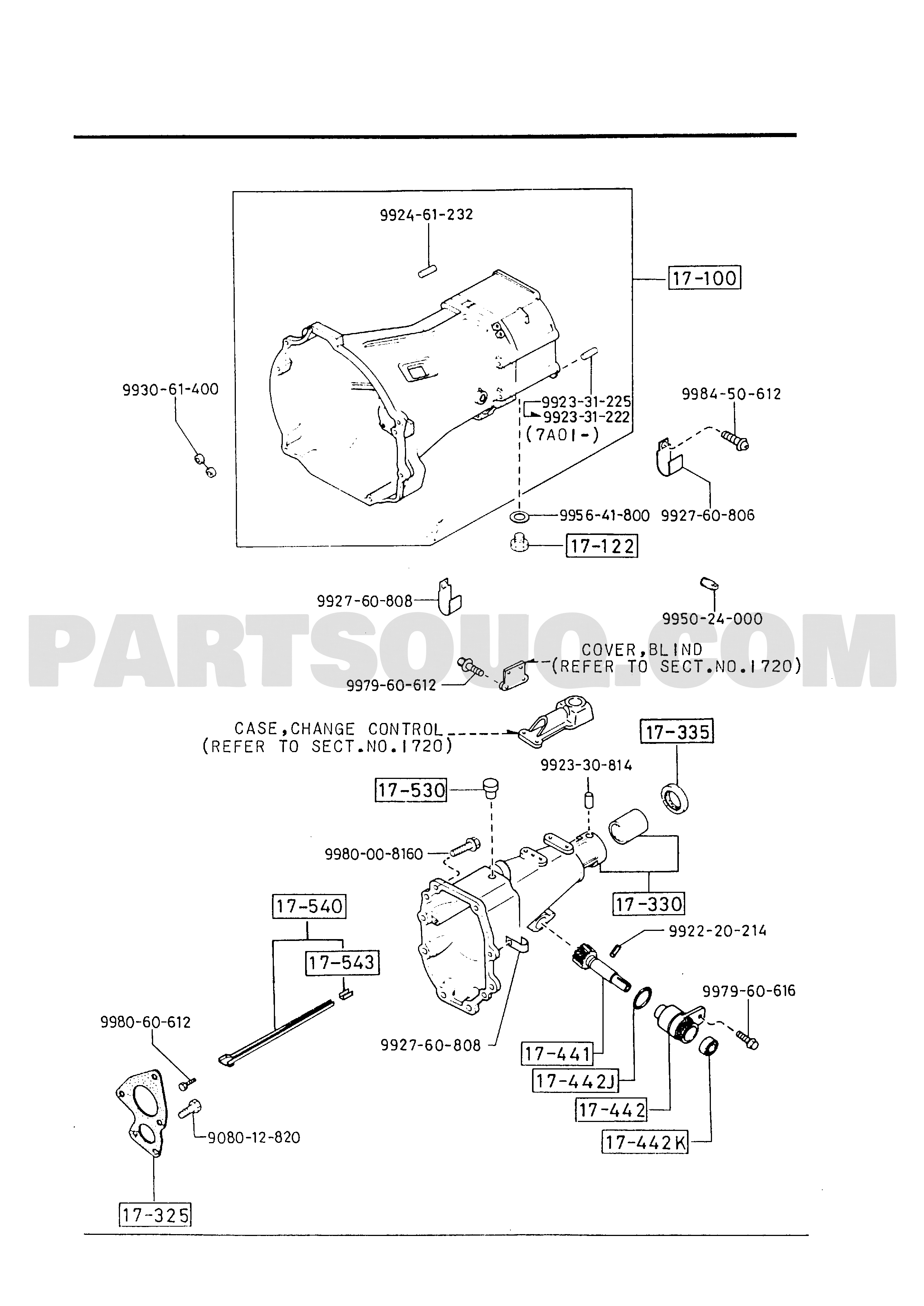 GASOLINE-ENGINE & TRANSMISSION | Mazda RX-7 1986 US Parts Catalogs