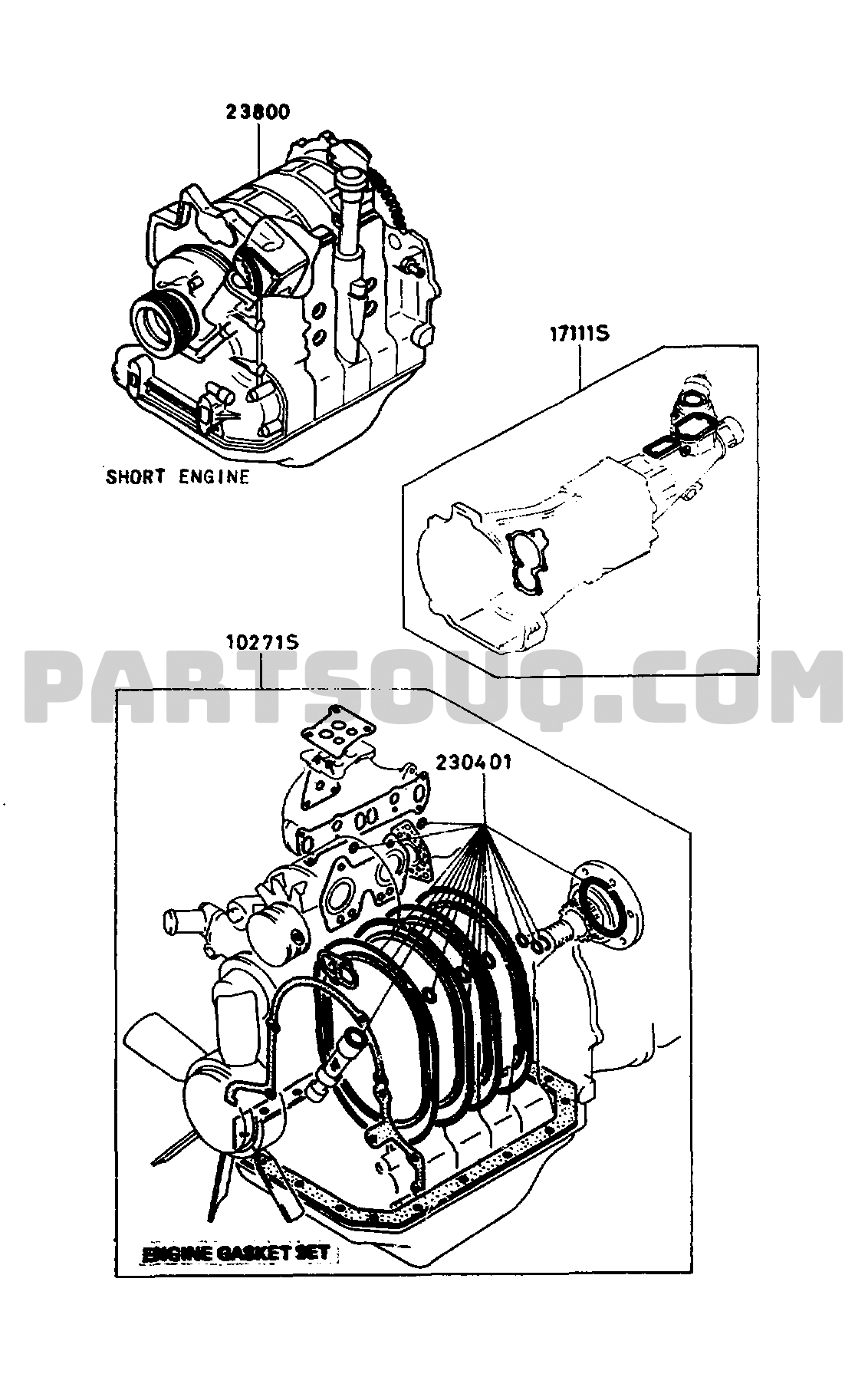 01. ROTARY ENGINE | Mazda RX-7 1980 PQFA01 Parts Catalogs | PartSouq