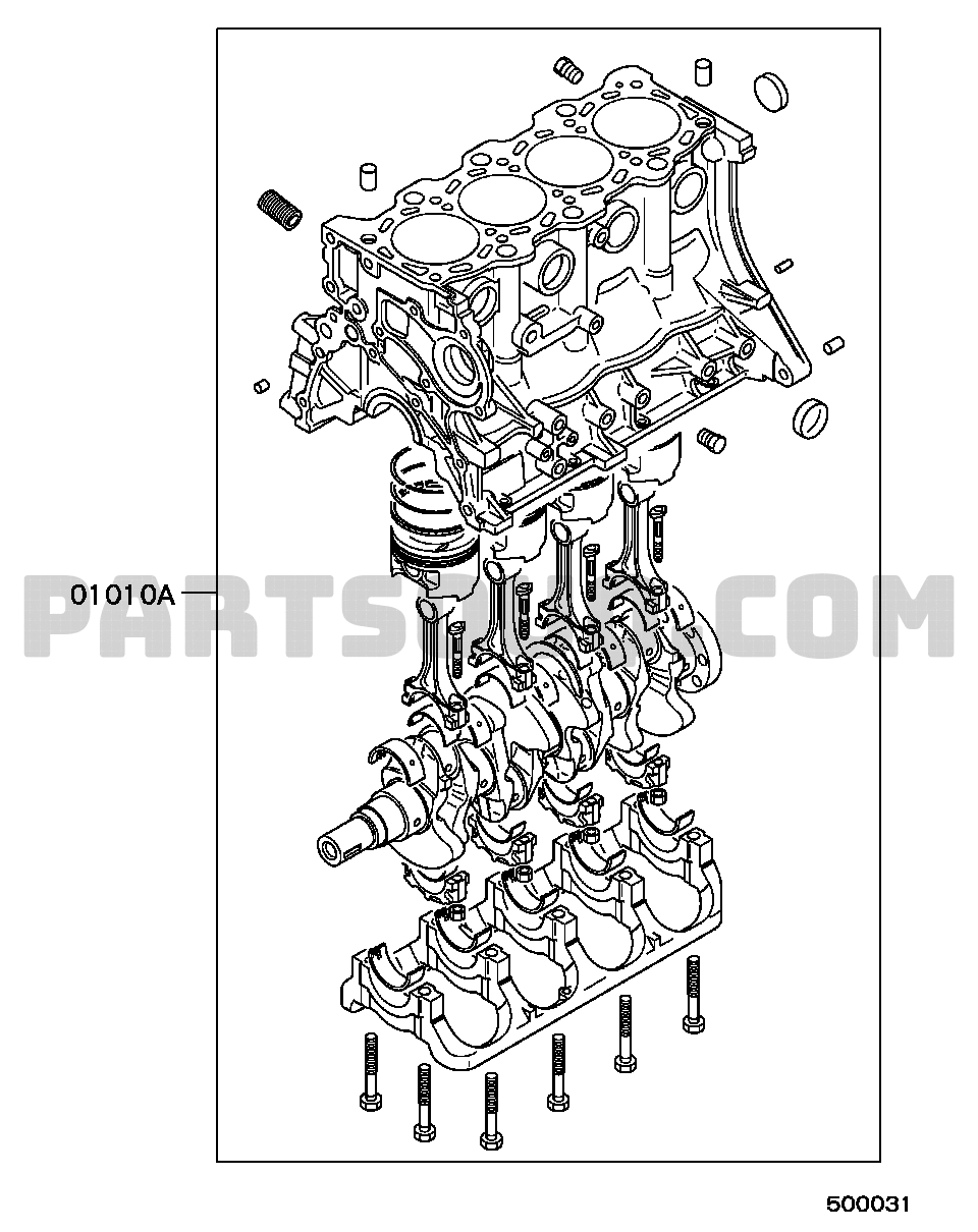 Engine | Mitsubishi L300 General (EXPORT) P06V Parts Catalogs