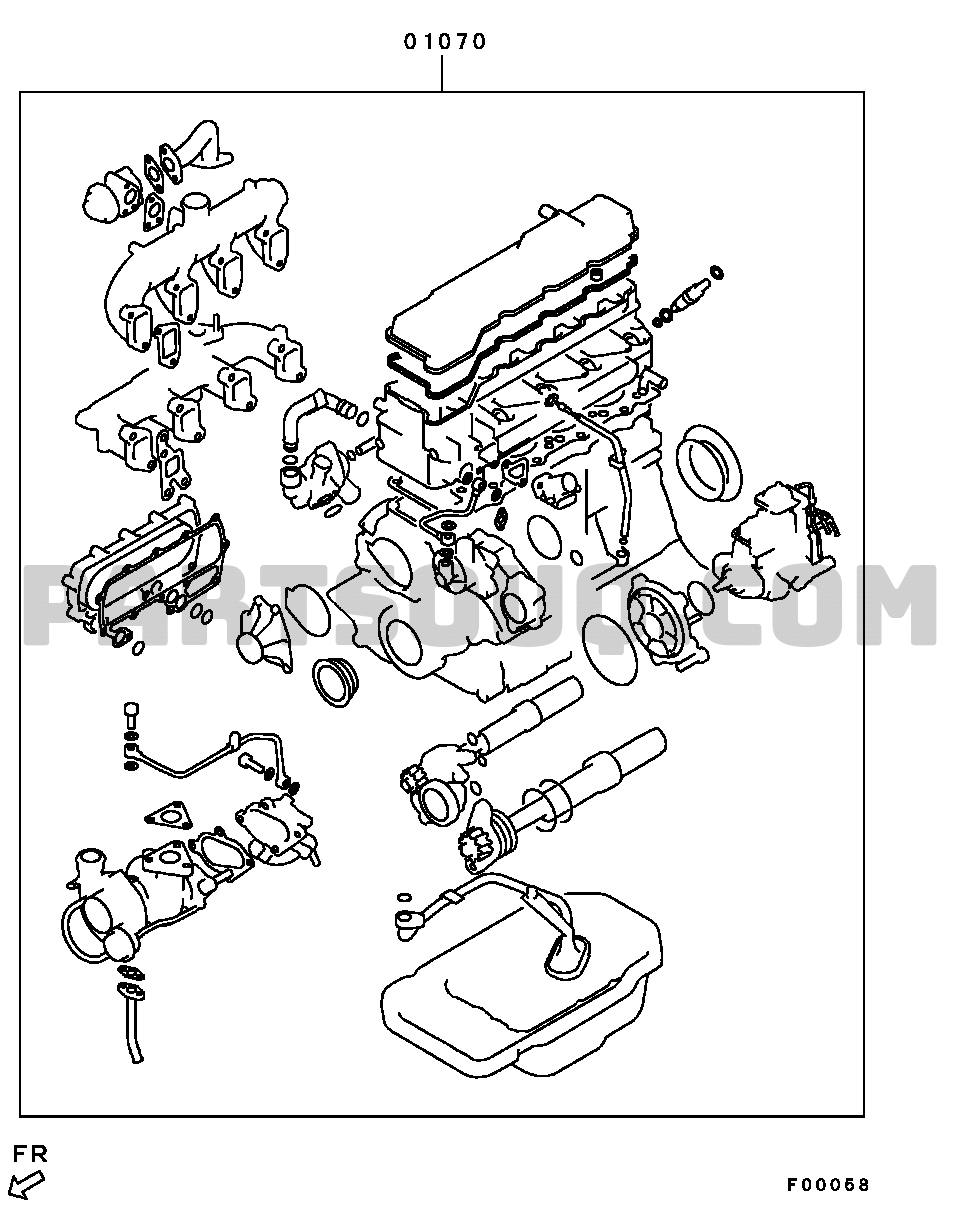 Engine | Mitsubishi PAJERO General (CHINA) V96W Parts Catalogs 