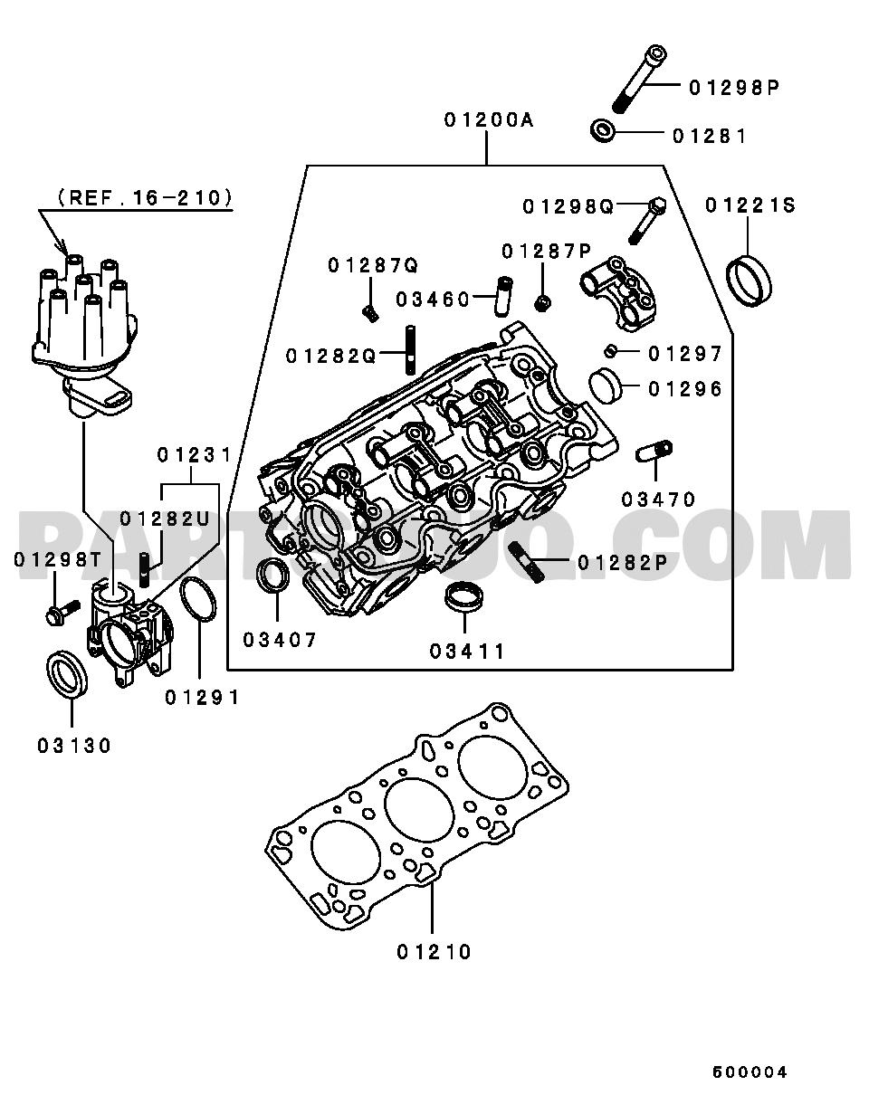Engine | Mitsubishi PAJERO Japan L146G Parts Catalogs | PartSouq