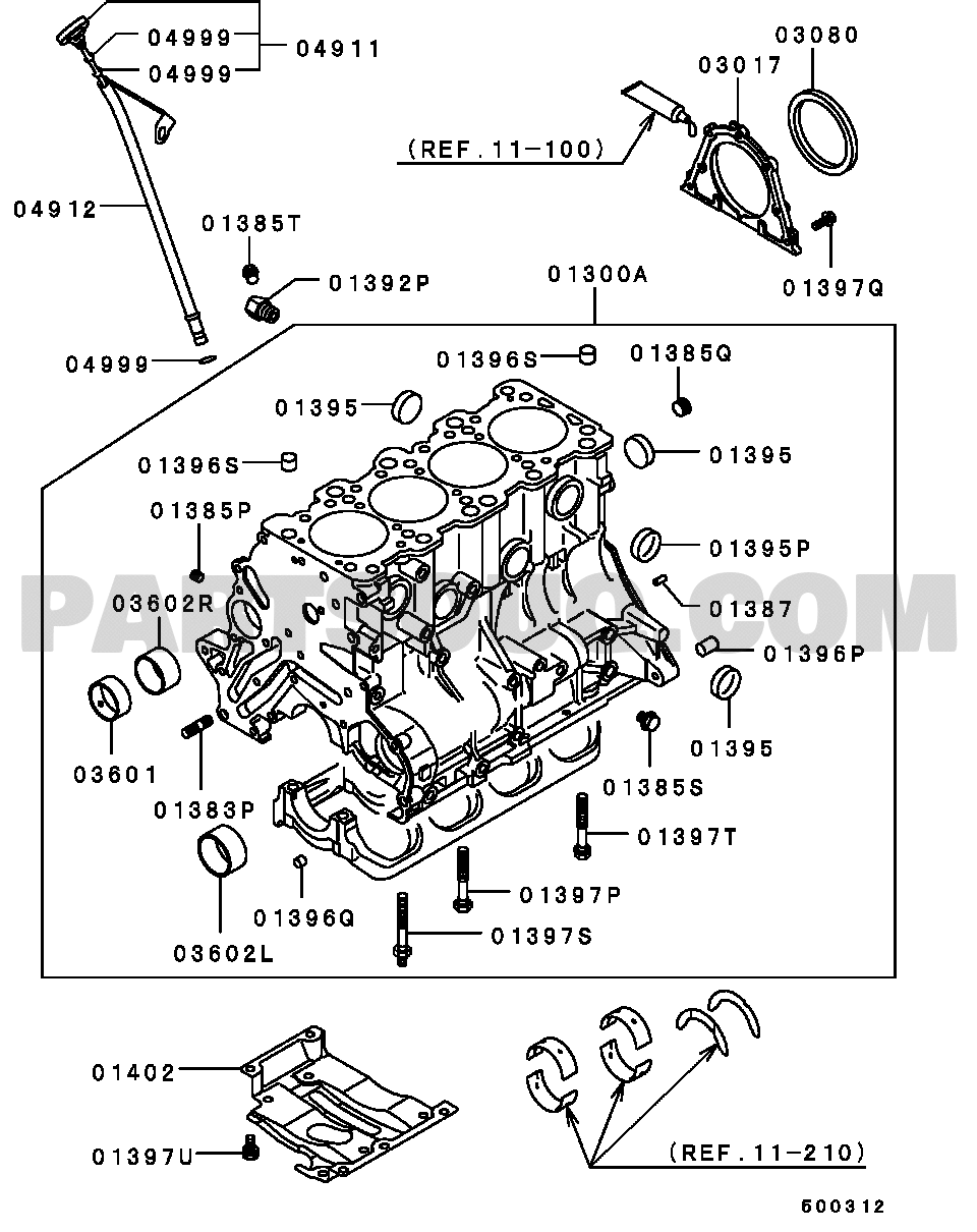 Engine | Mitsubishi SPACE GEAR/L400 VAN General (EXPORT) PA4W Parts  Catalogs | PartSouq