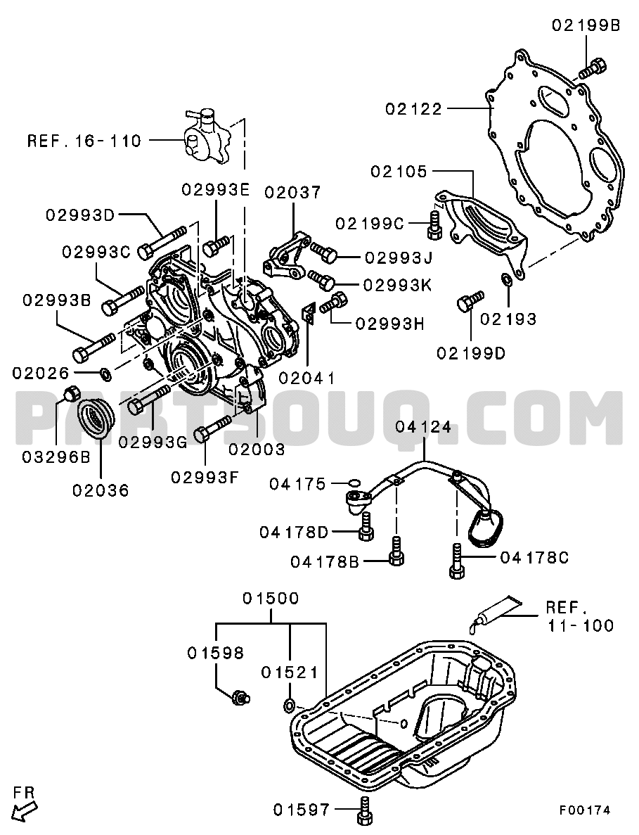 Engine | Mitsubishi PAJERO General (CHINA) V96W Parts Catalogs 