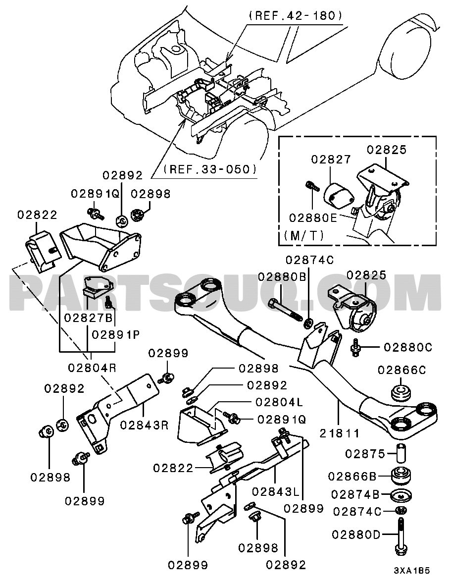Engine | Mitsubishi PAJERO JR Japan H57A Parts Catalogs 