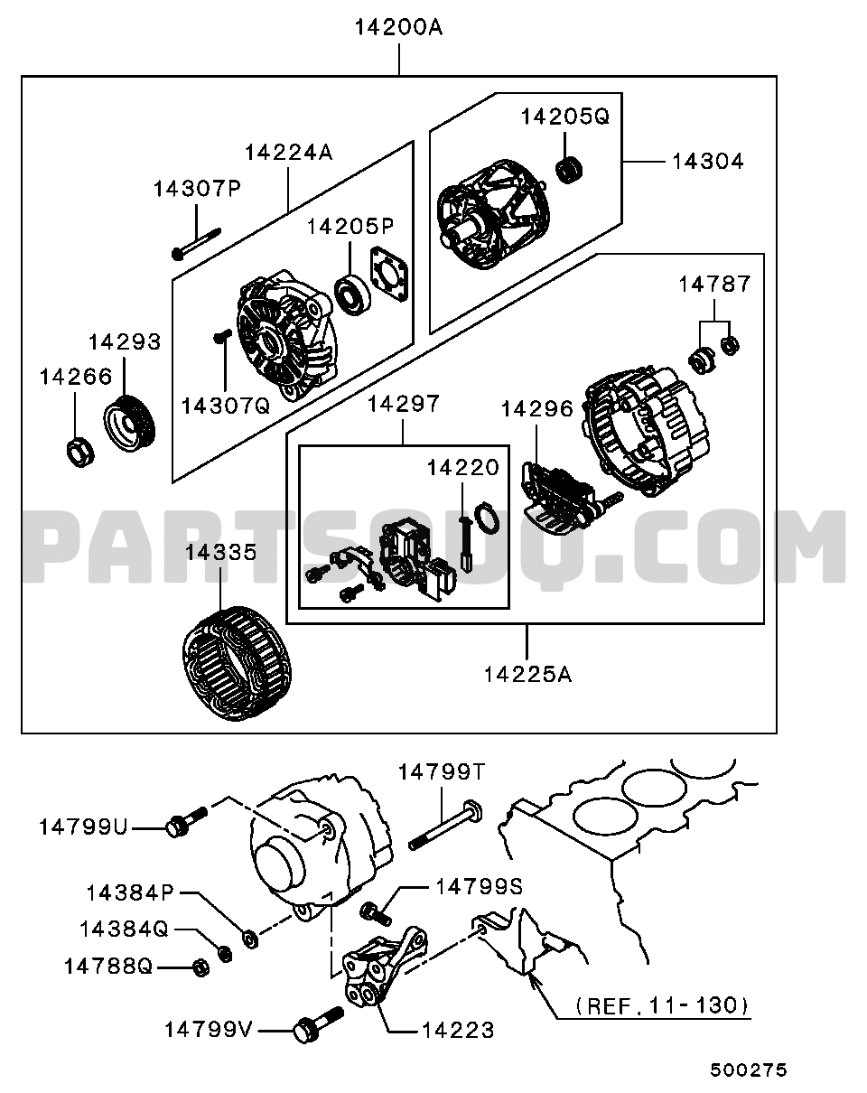 Engine | Mitsubishi PAJERO MINI Japan H53A Parts Catalogs | PartSouq