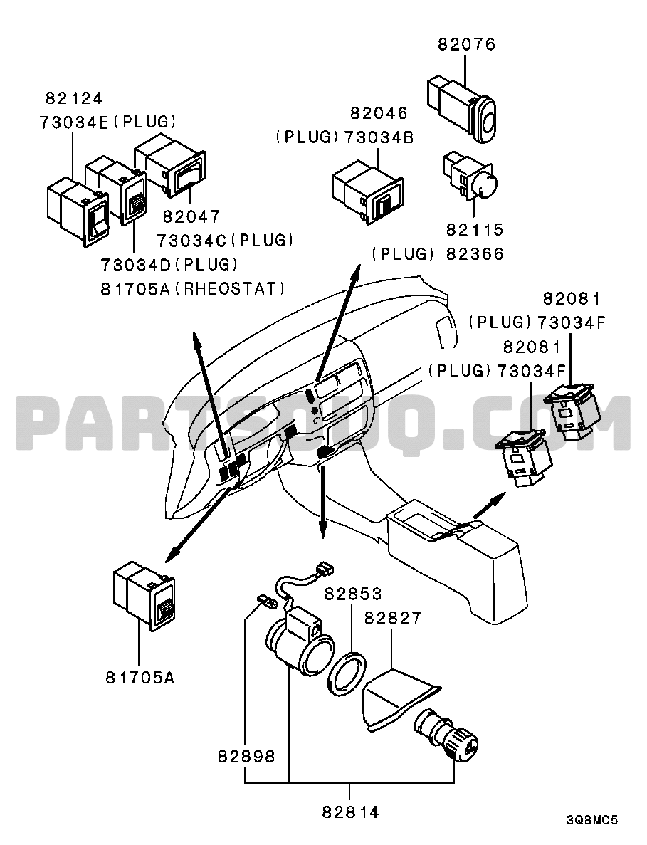 Electrical | Mitsubishi L200 Europe K64T Parts Catalogs | PartSouq
