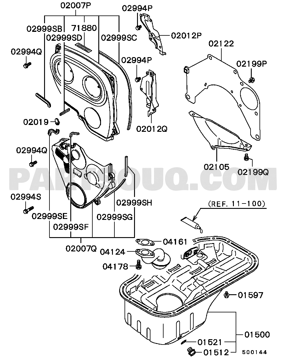 Engine | Mitsubishi LIBERO/LIBERO CARGO Japan CD5W Parts Catalogs