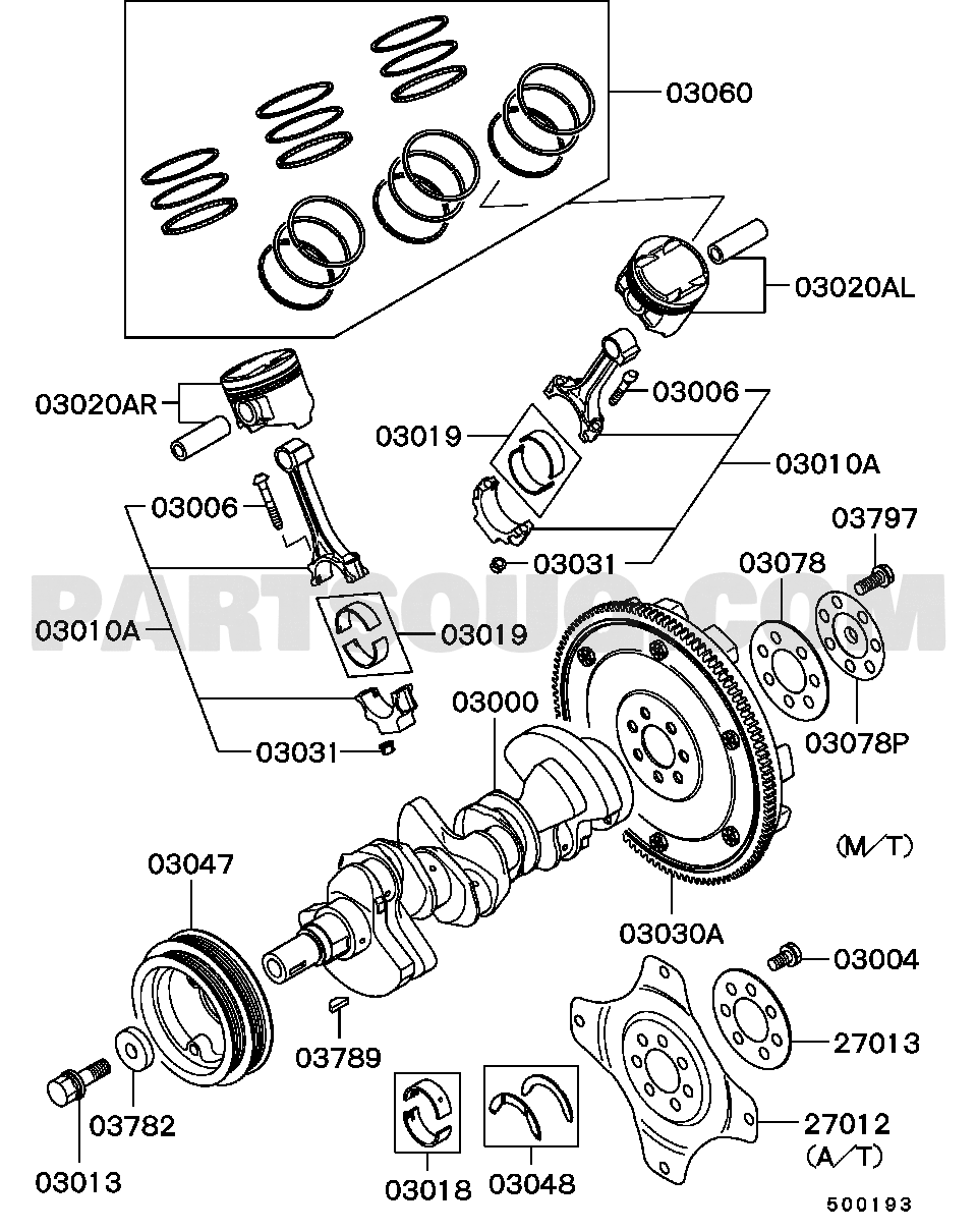 Engine | Mitsubishi FTO Japan DE3A Parts Catalogs | PartSouq