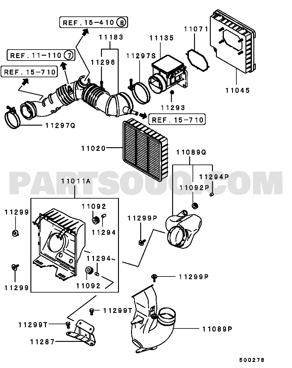 Engine | Mitsubishi LIBERO/LIBERO CARGO Japan CD5W Parts Catalogs