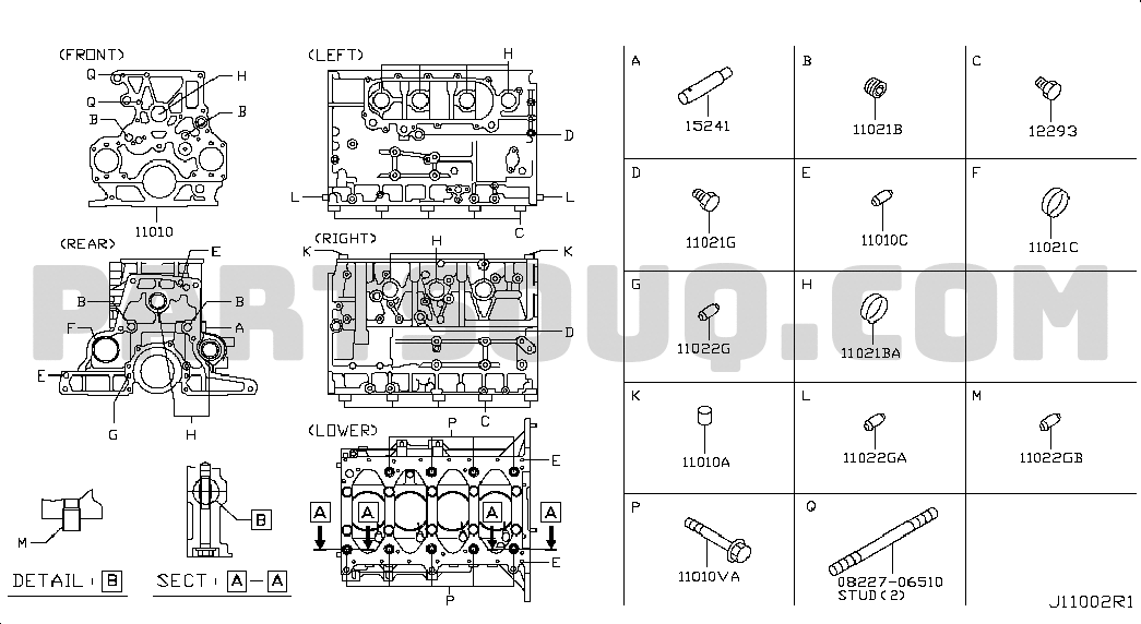 ENGINE MECHANICAL | Nissan CIVILIAN 04.2015 W41 Parts Catalogs ...