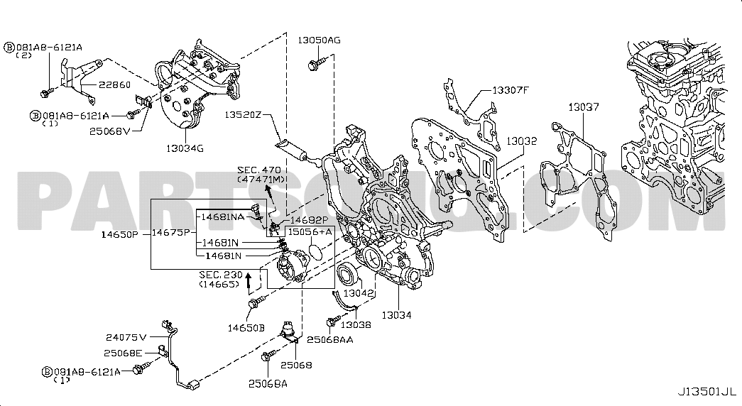ENGINE MECHANICAL | Nissan CIVILIAN 04.2015 W41 Parts Catalogs ...