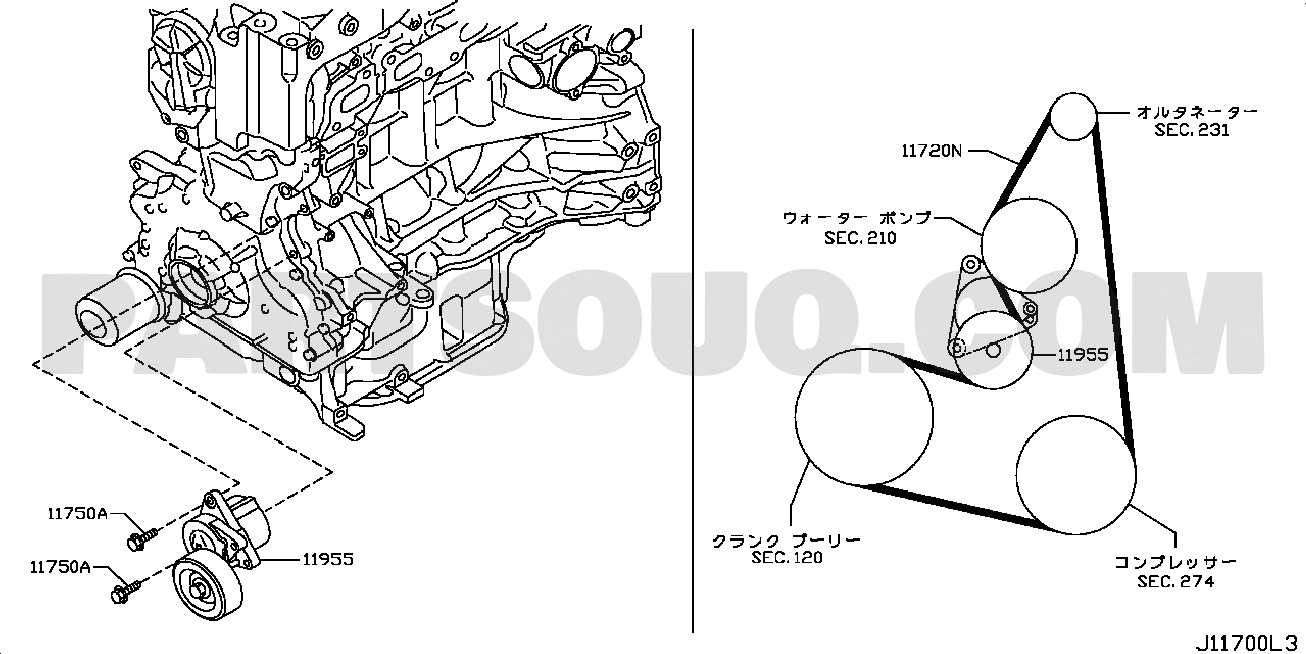 Motor y sistema de combustible | Nissan TEANA 07.2013 G Catálogos