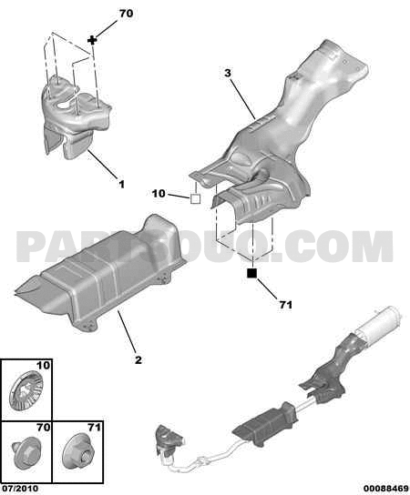 Fermoir De Porte Avant Pour Peugeot 207 (2009) - Pièce D'occasion En Bon état