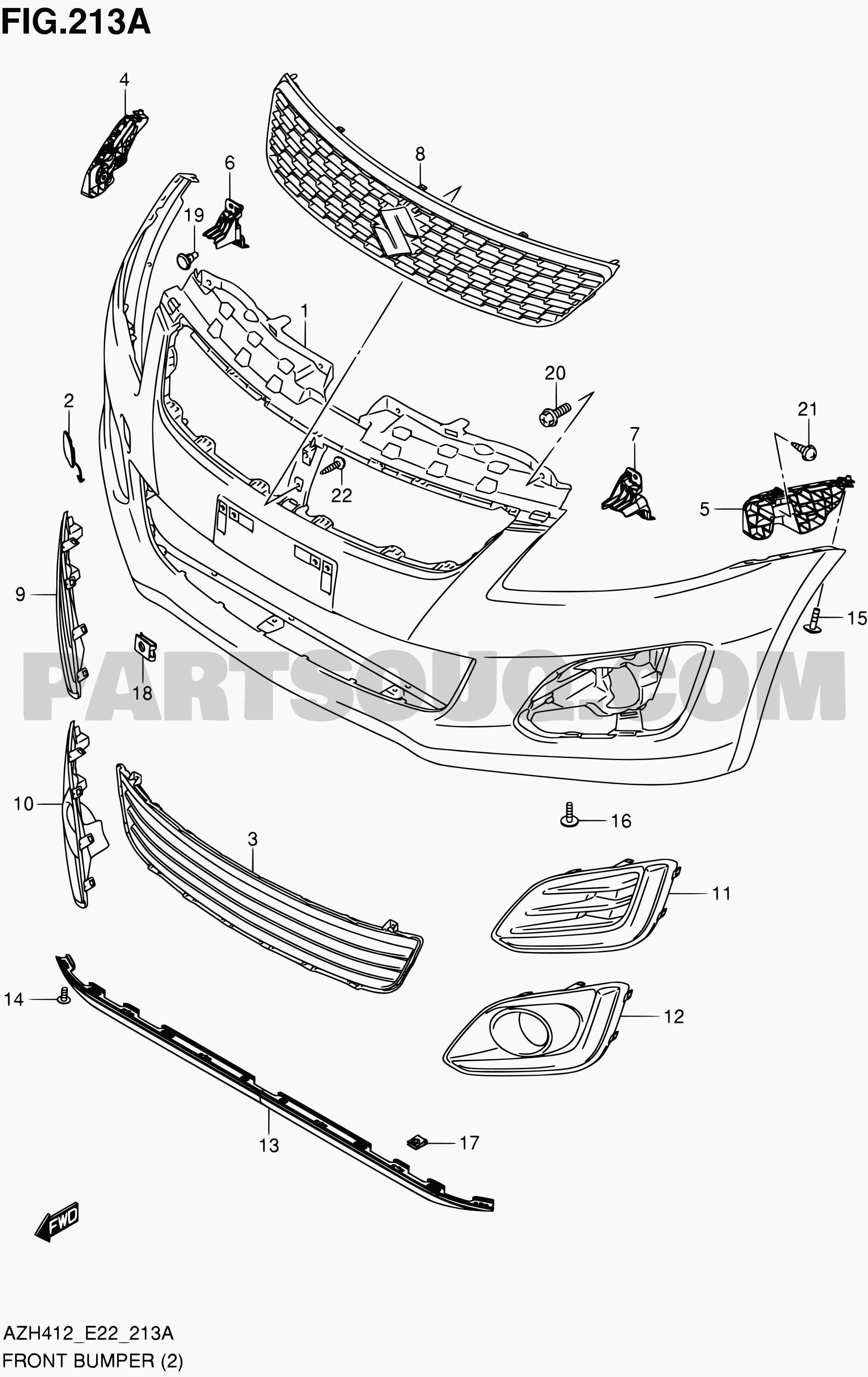 13. Body | Suzuki Swift AZH412 AZH412 (E22,E90) Parts Catalogs 