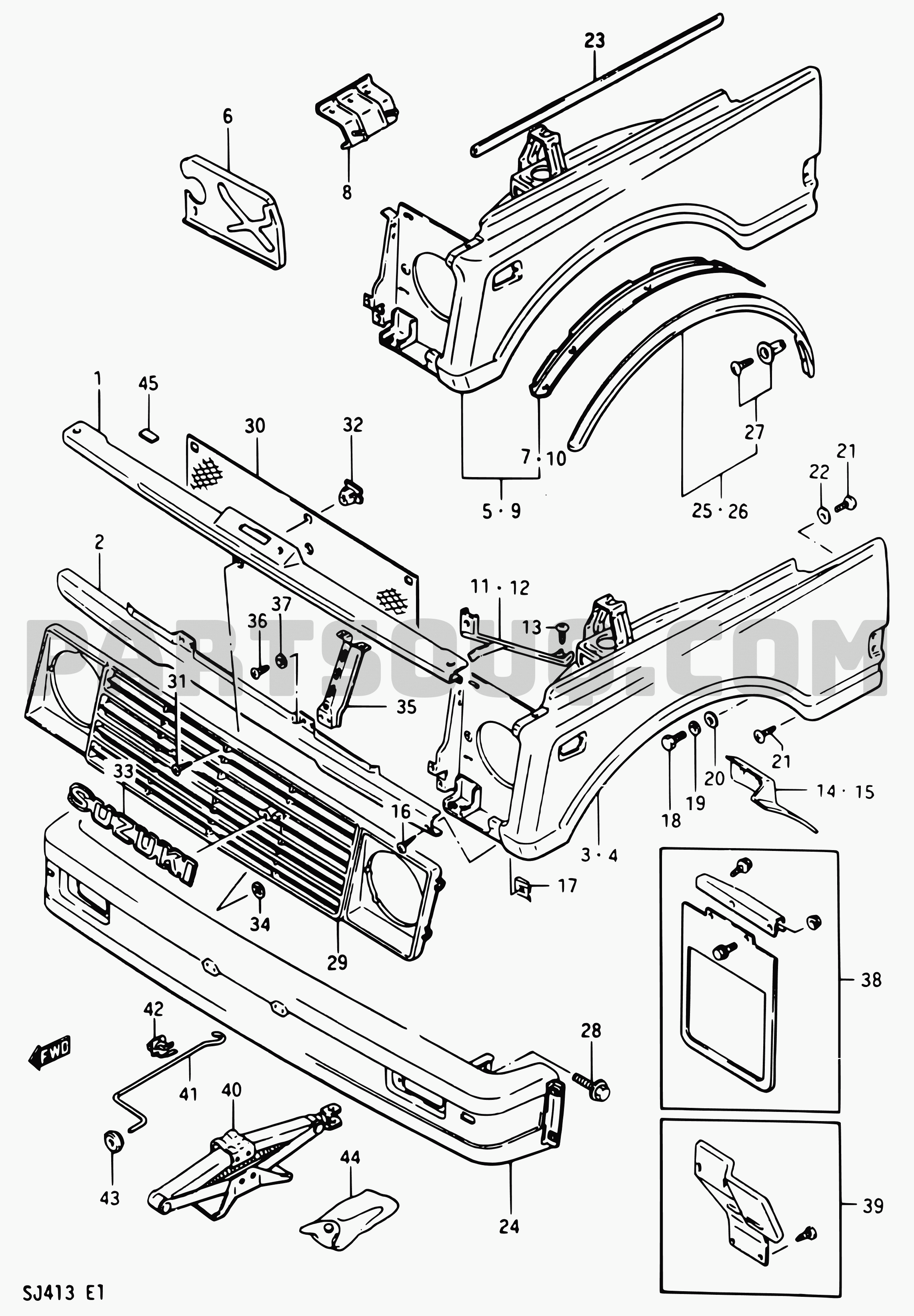 Parts for sales suzuki samurai