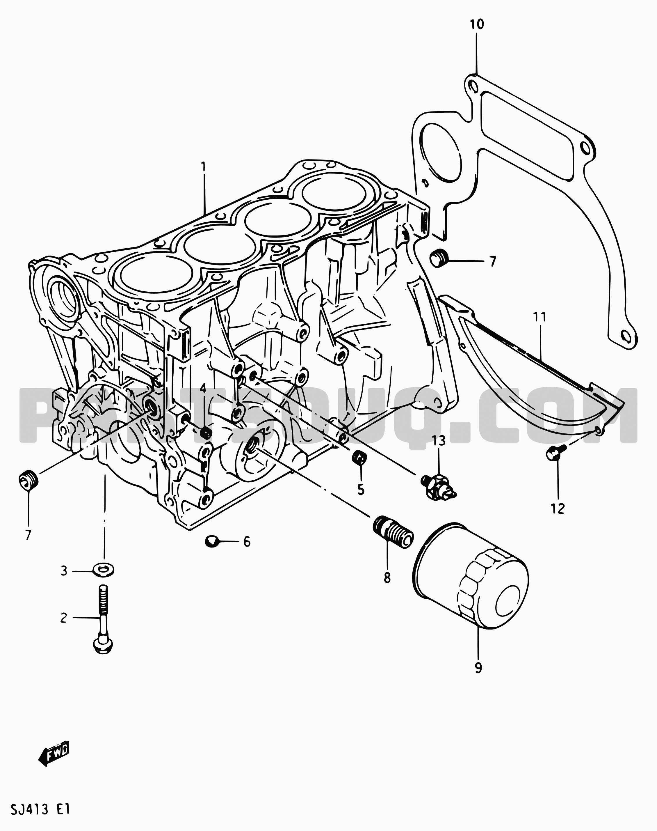 1. Engine | S Samurai/SJ SJ413 SJ413 (E01) Parts Catalogs 1. Engine | S Samurai/SJ SJ413 SJ413 (E01) Parts Catalogs