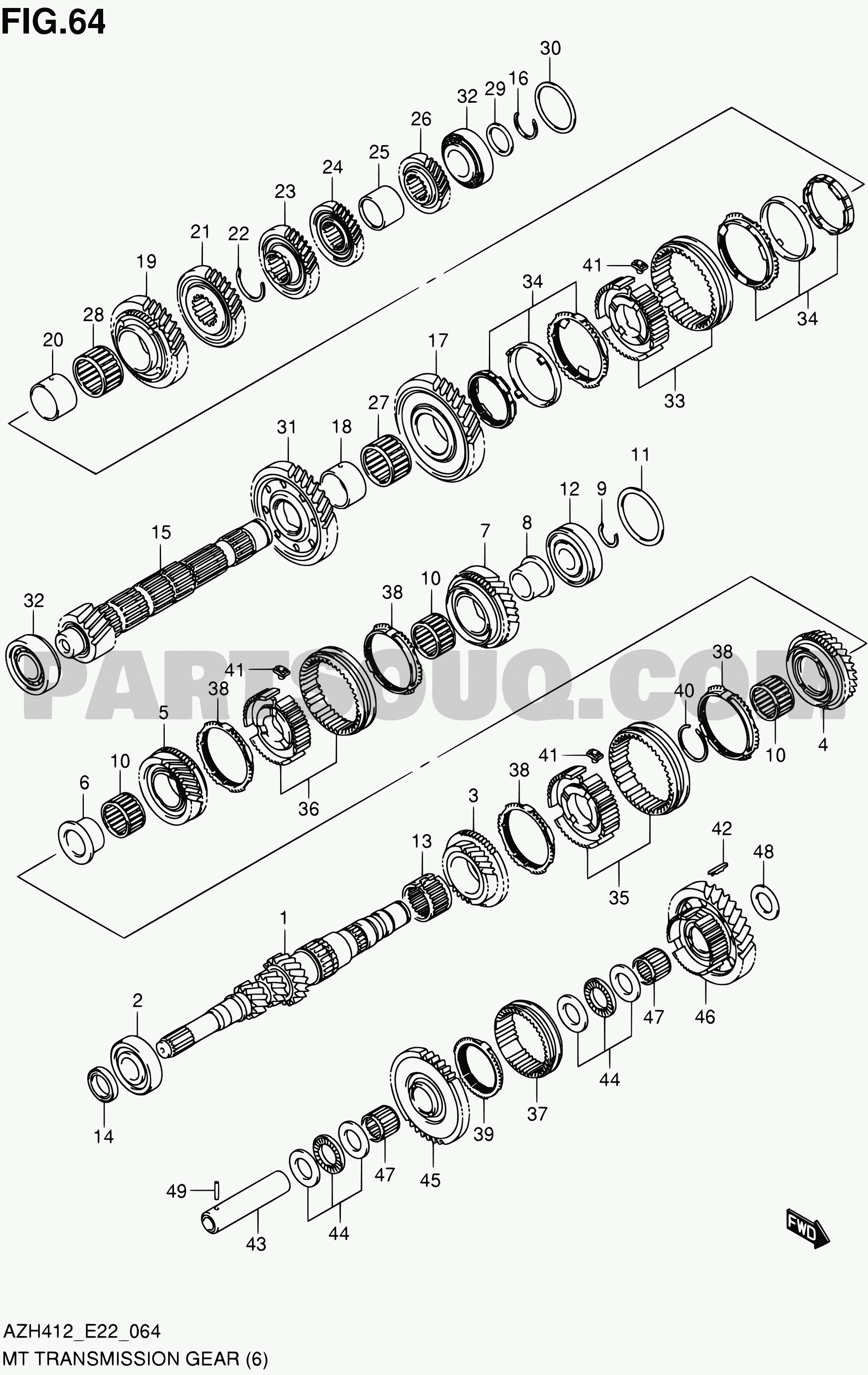 7. Transmission | Suzuki Swift AZH412 AZH412 (E22) Parts Catalogs 