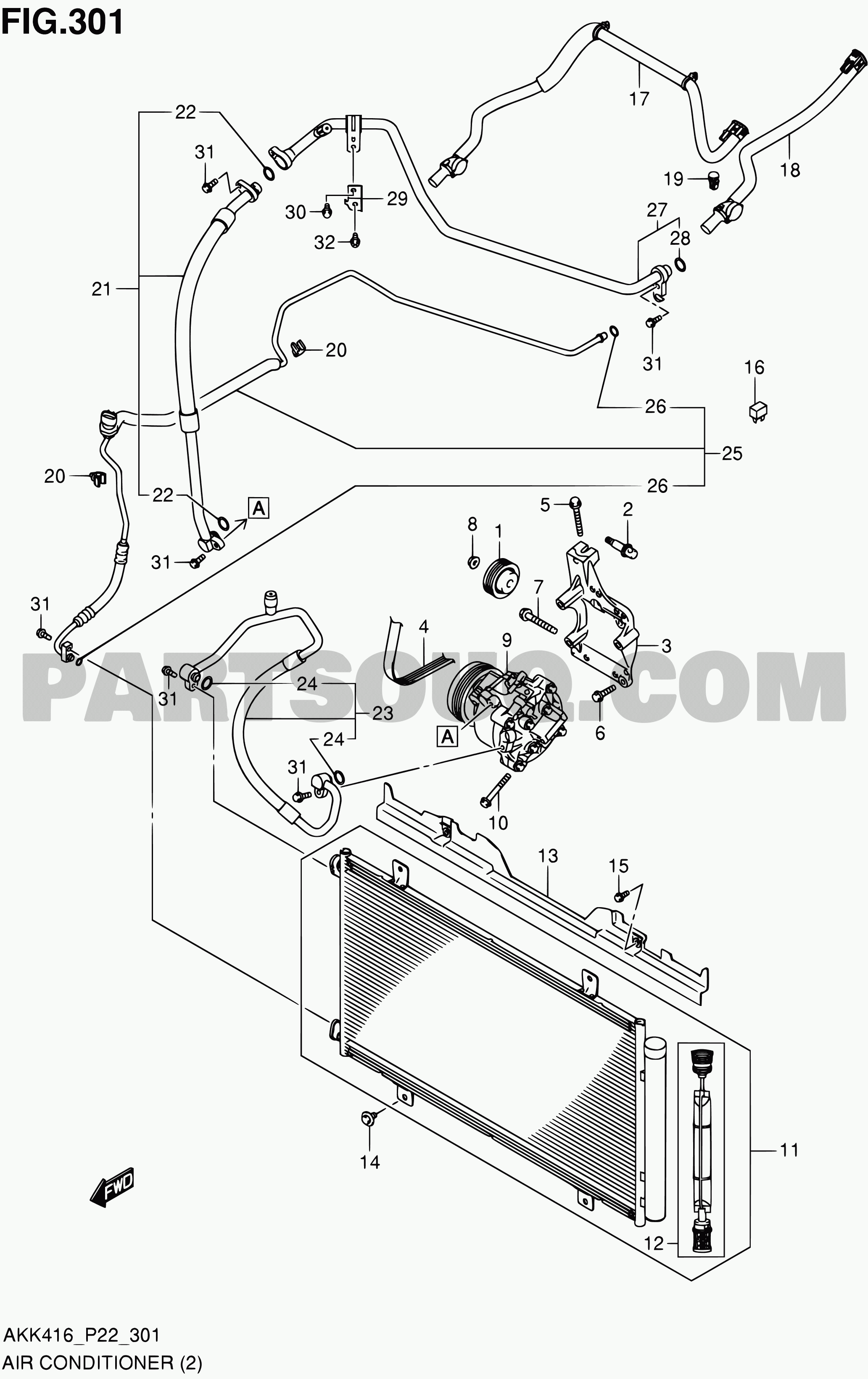 15. Air Conditioning | Suzuki SX4 AKK416 AKK416 (P02,P22,P24,P90 