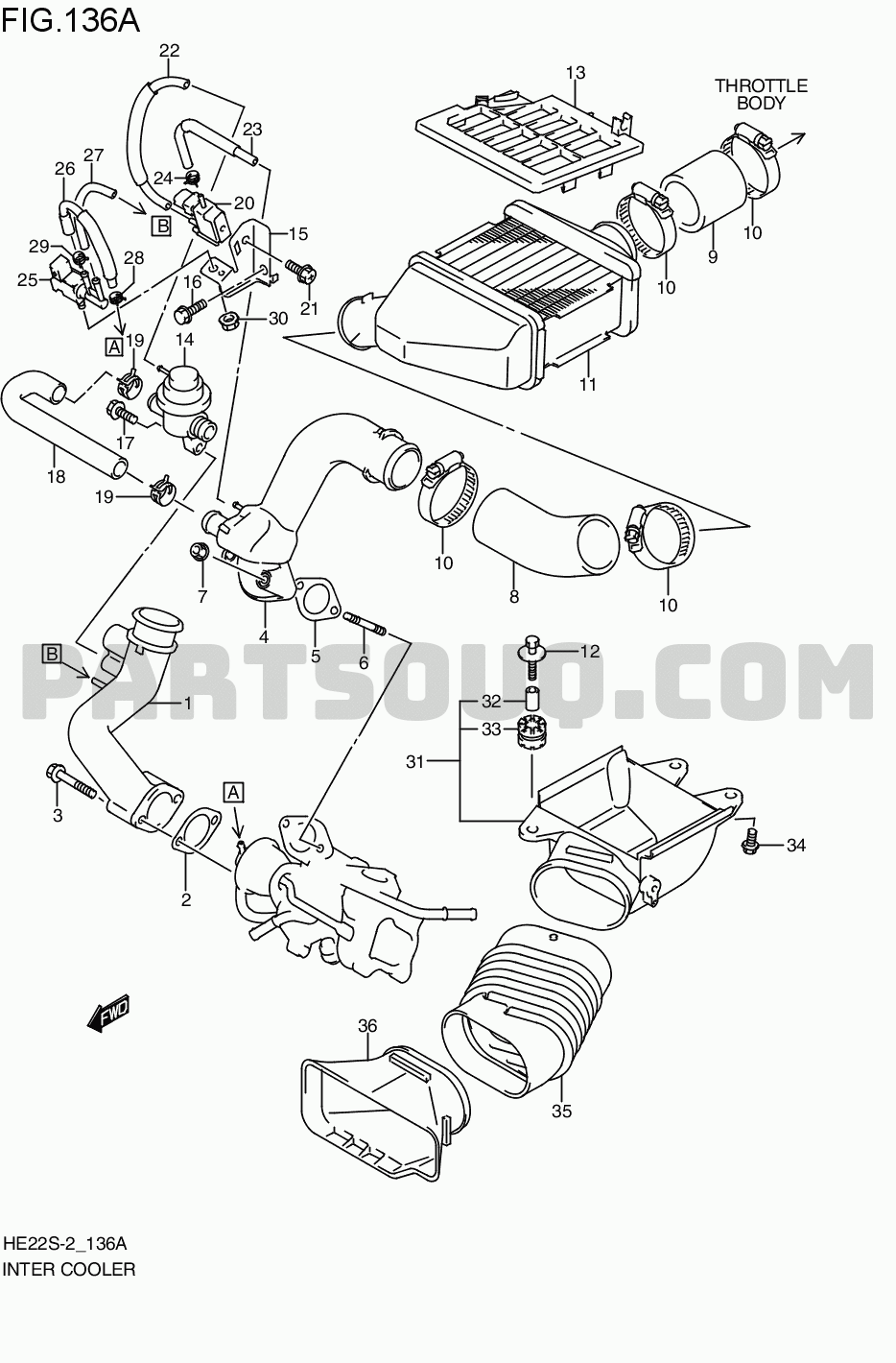 Engine / Fuel tank | Suzuki Lapin 過給;駆動;略称 HE22S-2 Parts 