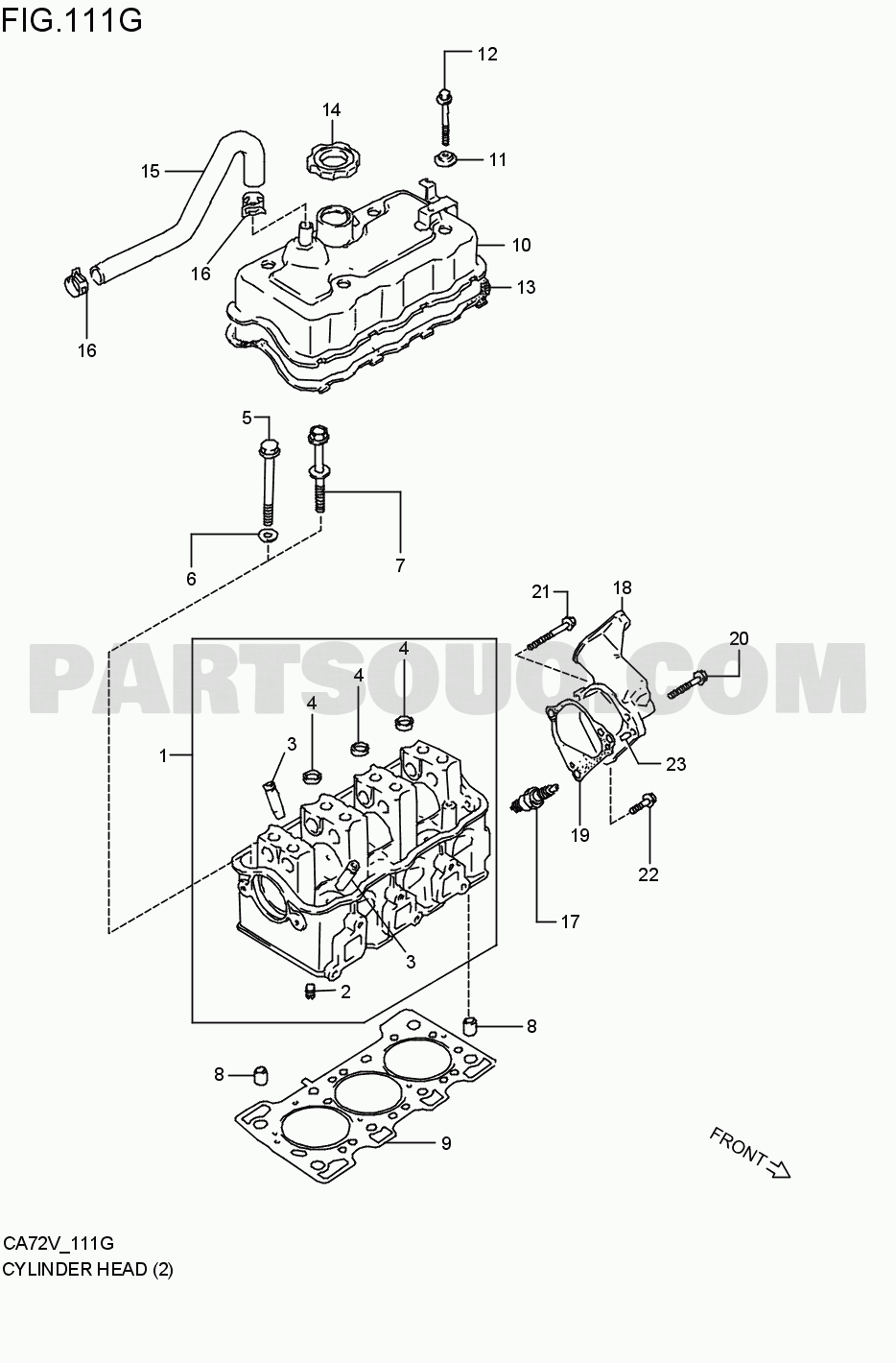 Engine / Fuel tank | Suzuki Alto CA72V Parts Catalogs | PartSouq
