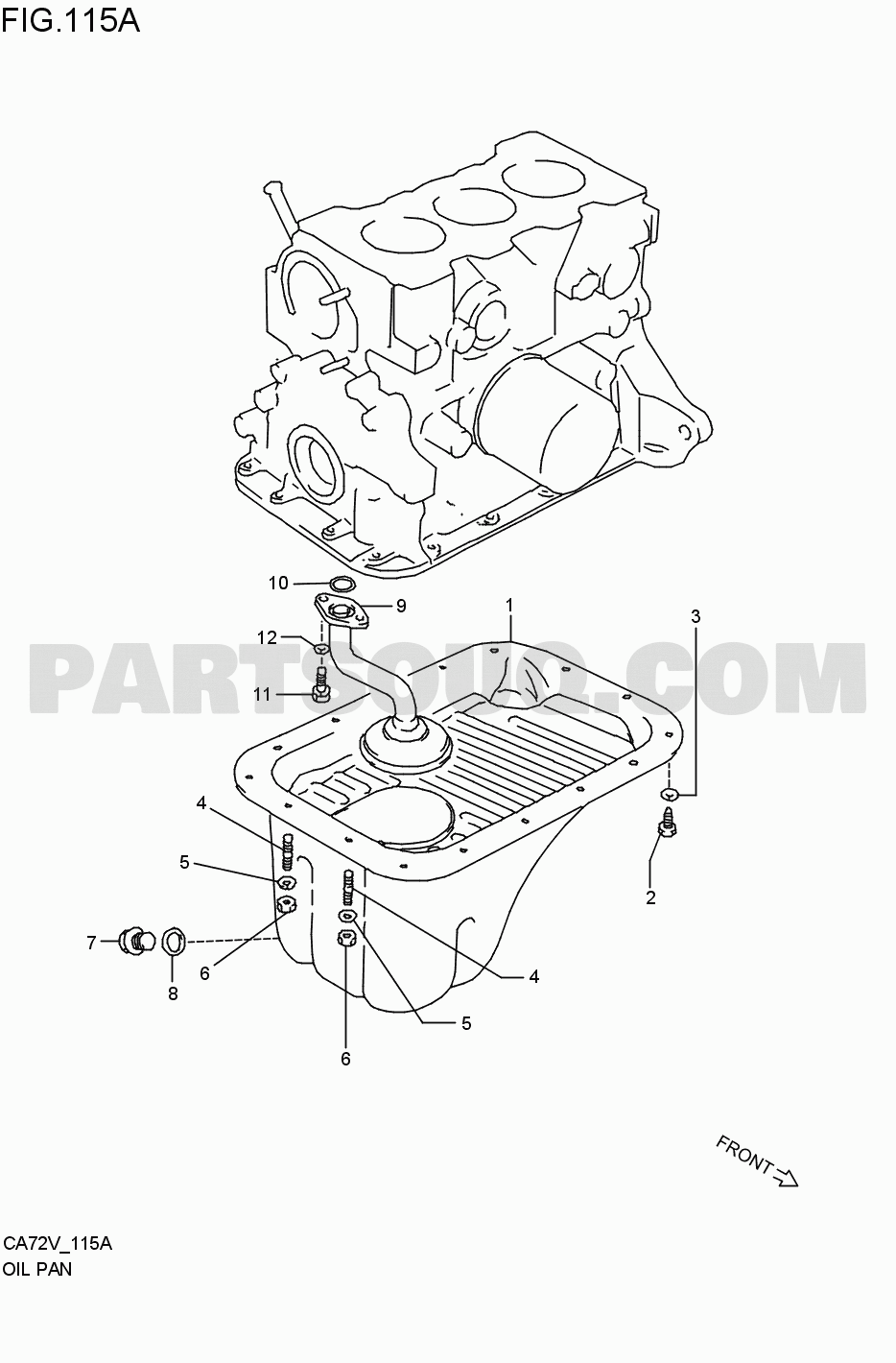 Engine / Fuel tank | Suzuki Alto CA72V Parts Catalogs | PartSouq
