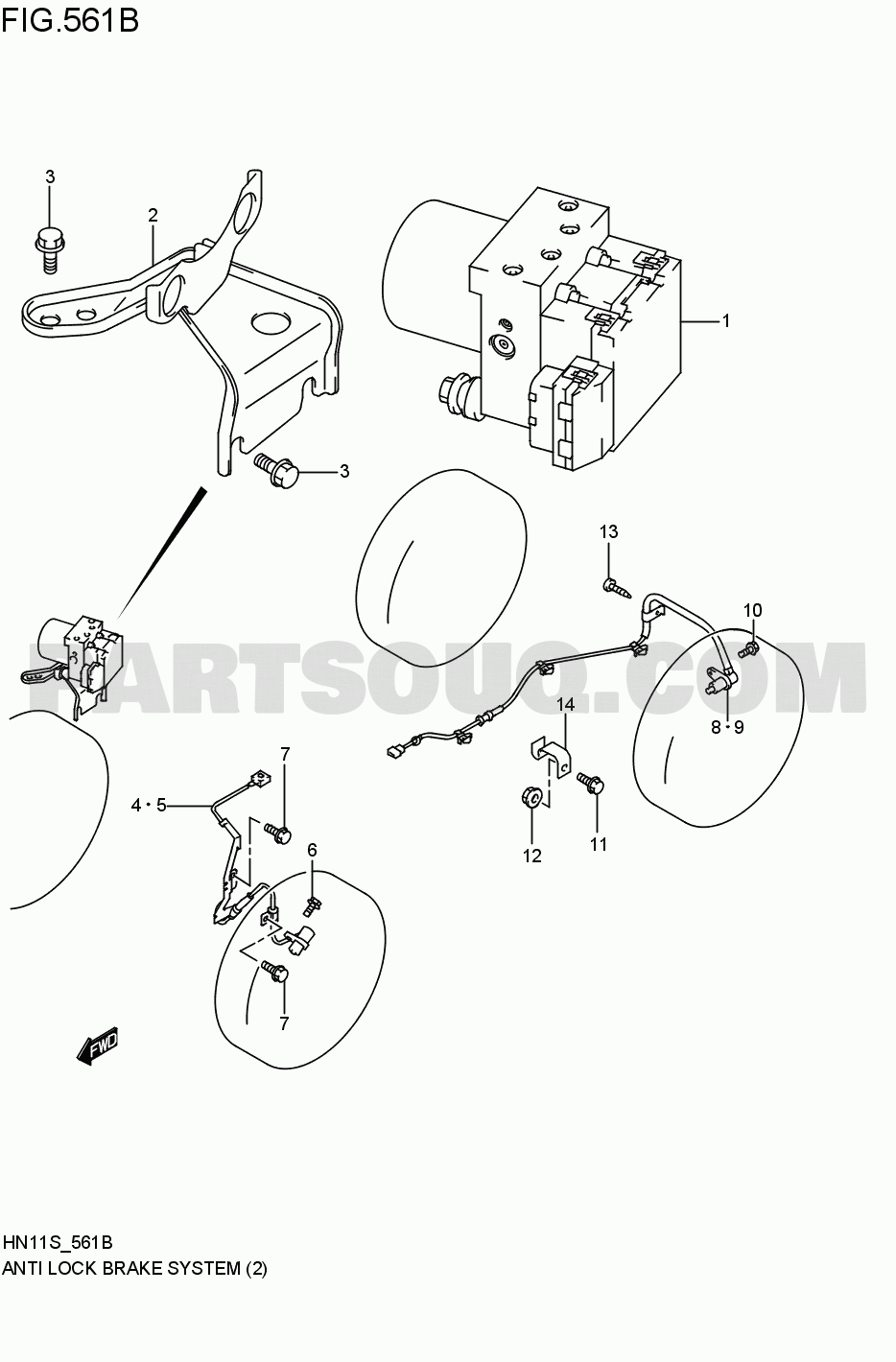 Suspension / Steering brakes | Suzuki Kei/Swift HN11S 199809 Parts