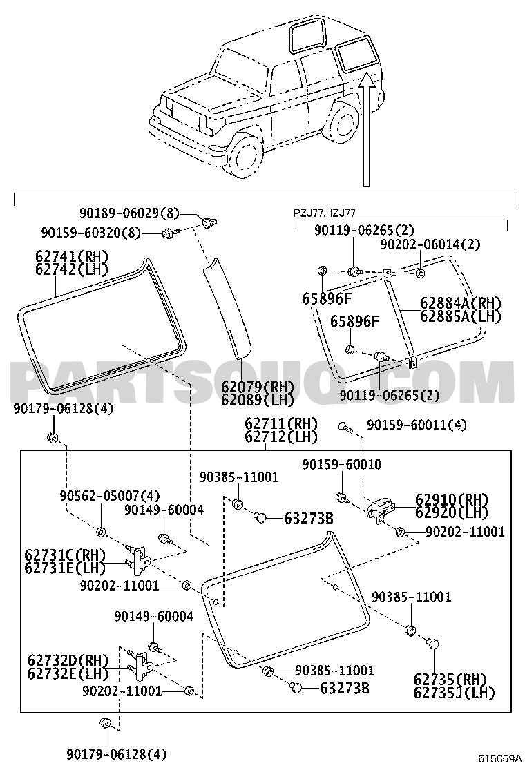 Body/Interior | Toyota LAND CRUISER S/T,H/T LJ78G-PET FJ75