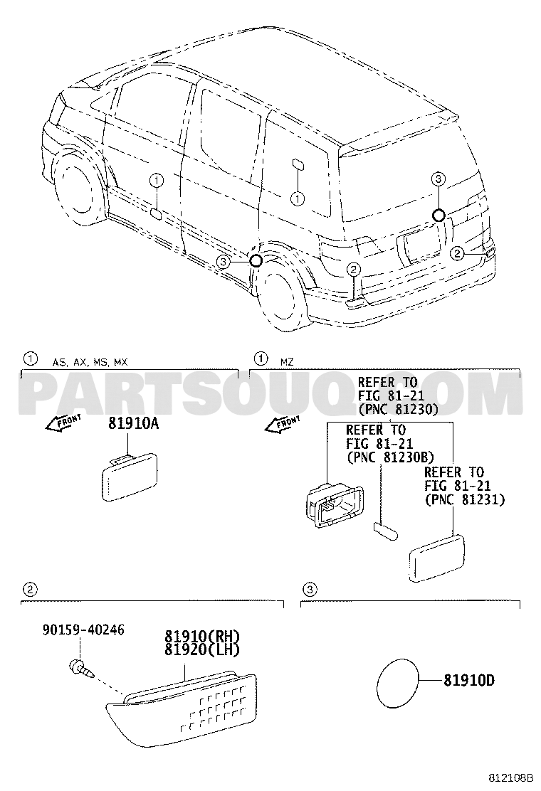Electrical | Toyota ALPHARD G/V ANH10W-PRPSK ANH1#,MNH1# Parts