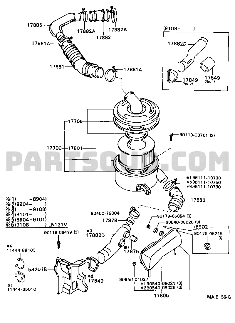 Engine Fuel Tool Toyota HILUX LN106 PRMSS 12.1990 Parts Catalogs PartSouq