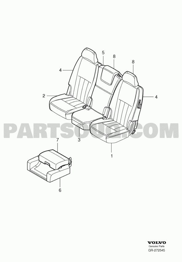 Volvo xc90 deals seat parts