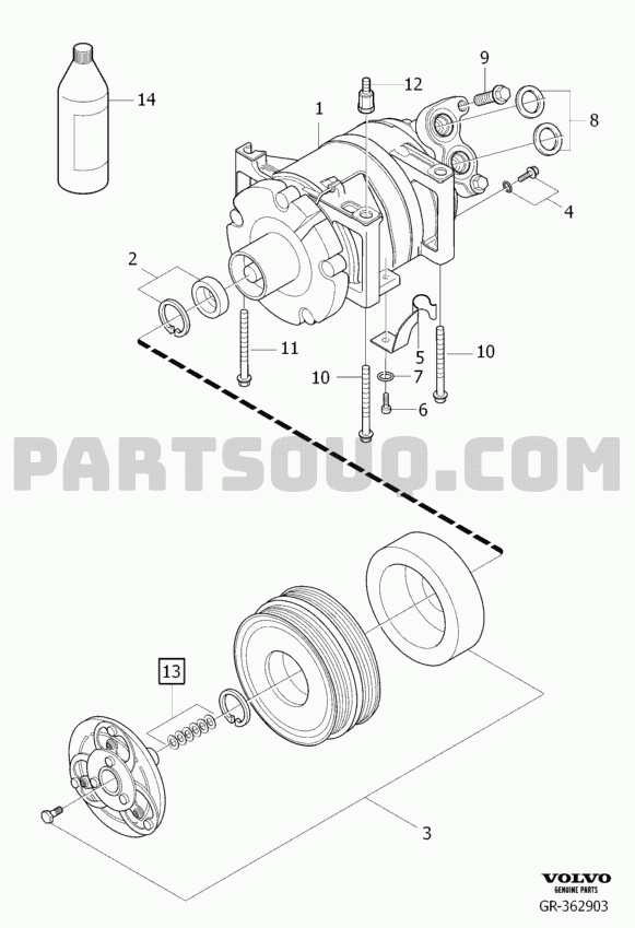 2 Engine with mountings and equipment | Volvo S40 (04-) Volvo Cars North  America (AME) 2005 Parts Catalogs | PartSouq