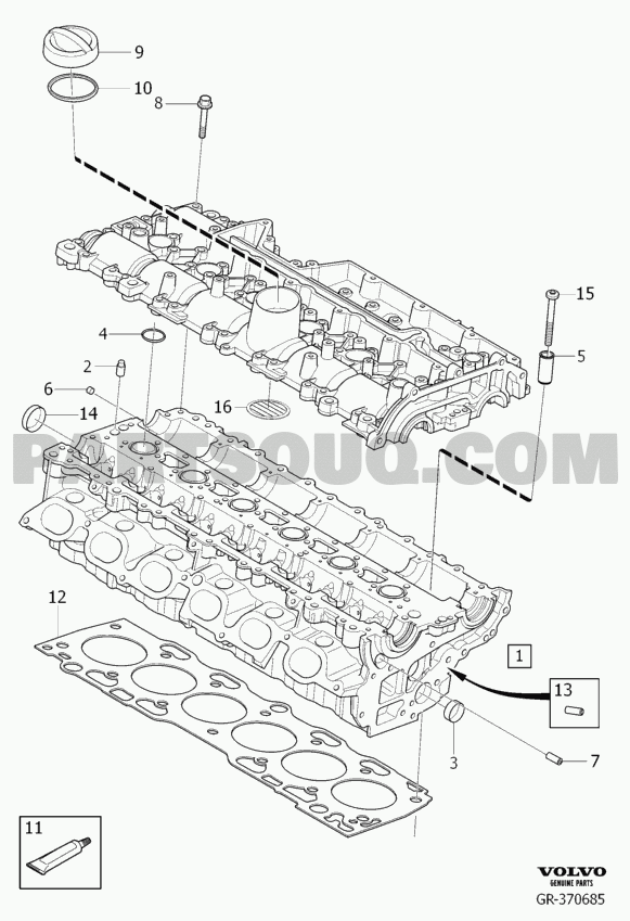 Engine with mountings and equipment | Volvo S60 (11-) 2011 B6304T4 Parts  Catalogs | PartSouq