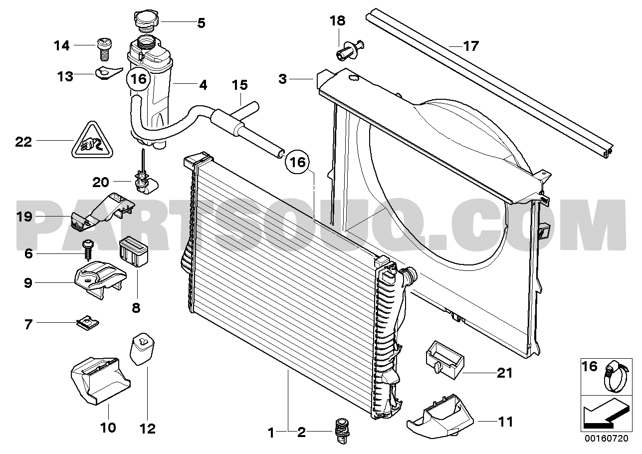 Radiator | BMW 520i DR11 E39 | Parts Catalogs | PartSouq