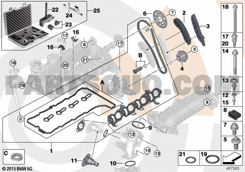 Bmw x1 timing deals chain