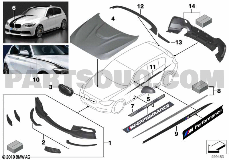 M Performance Parts BMW 116i 1A12 F20 Parts Catalogs PartSouq