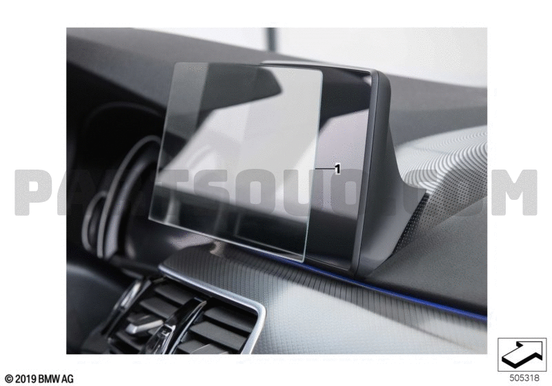 Bmw protective glass outlet for touch display
