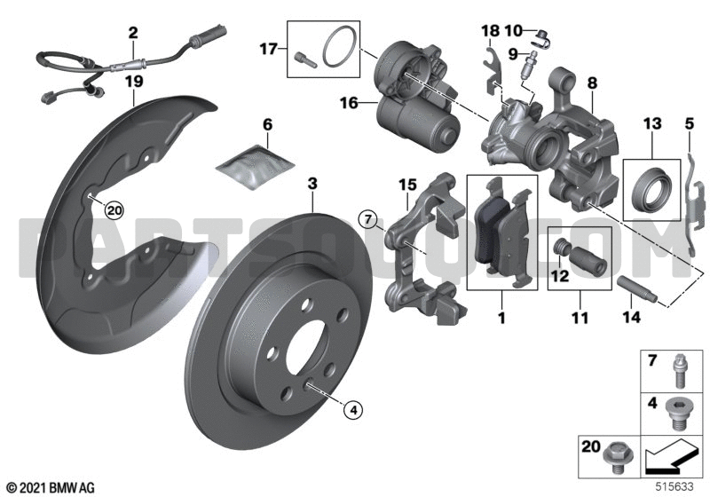 Bmw x1 rear brake hot sale pads
