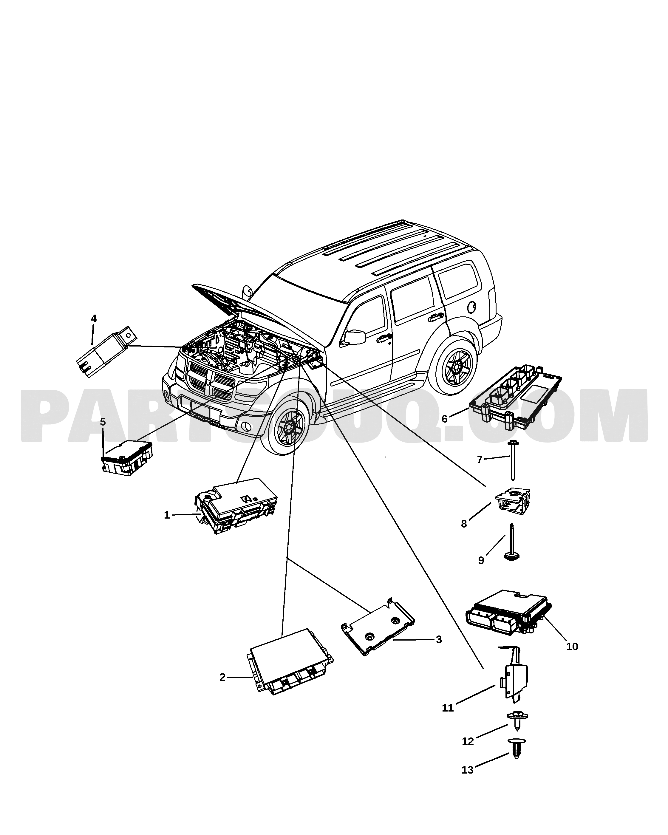 Keyos Module KEYS, MODULES AND ENGINE CONTROLLERS | Dodge NITRO DODGE NITRO US ...