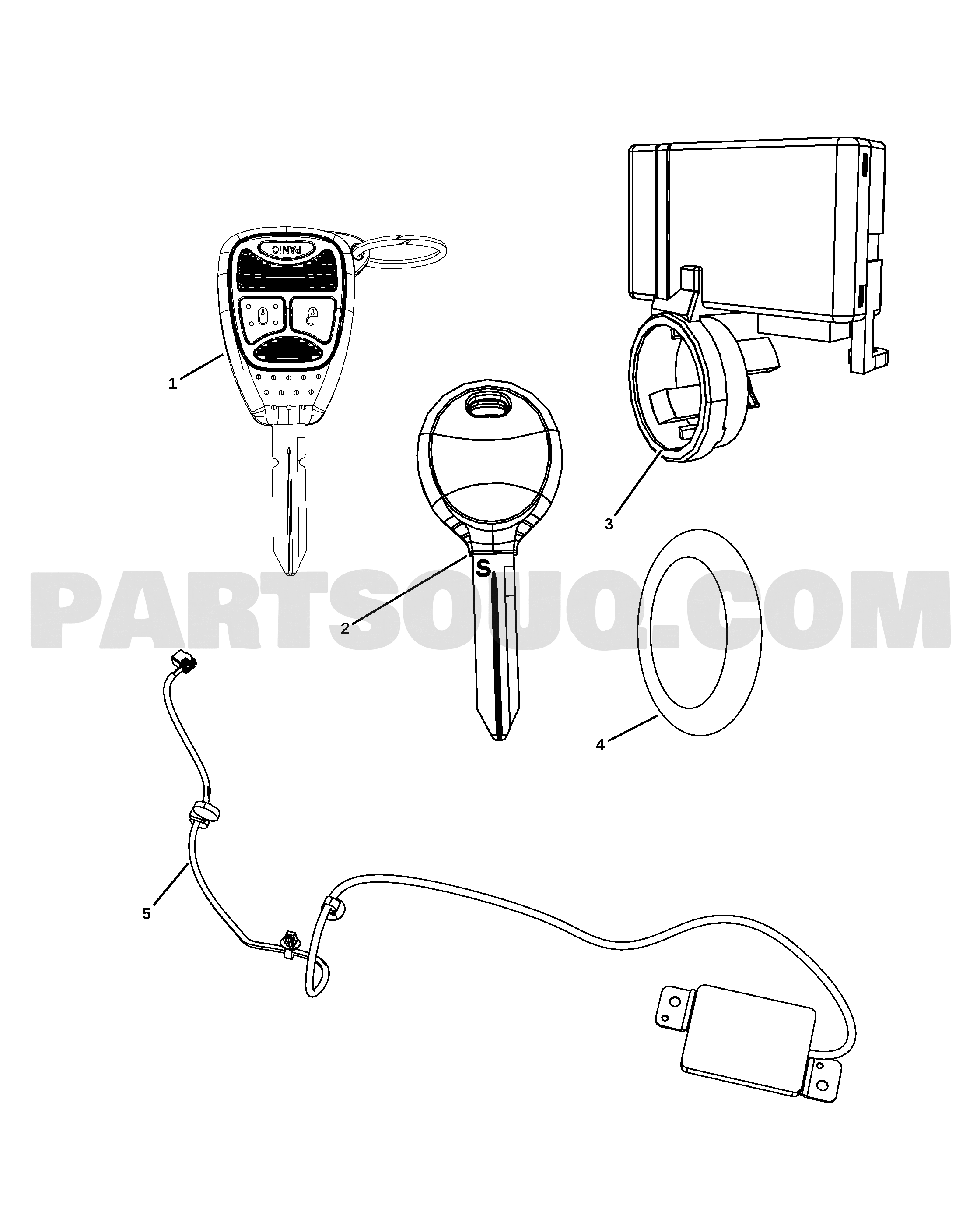 KEYS, MODULES AND ENGINE CONTROLLERS | Dodge CALIBER DODGE CALIBER ...