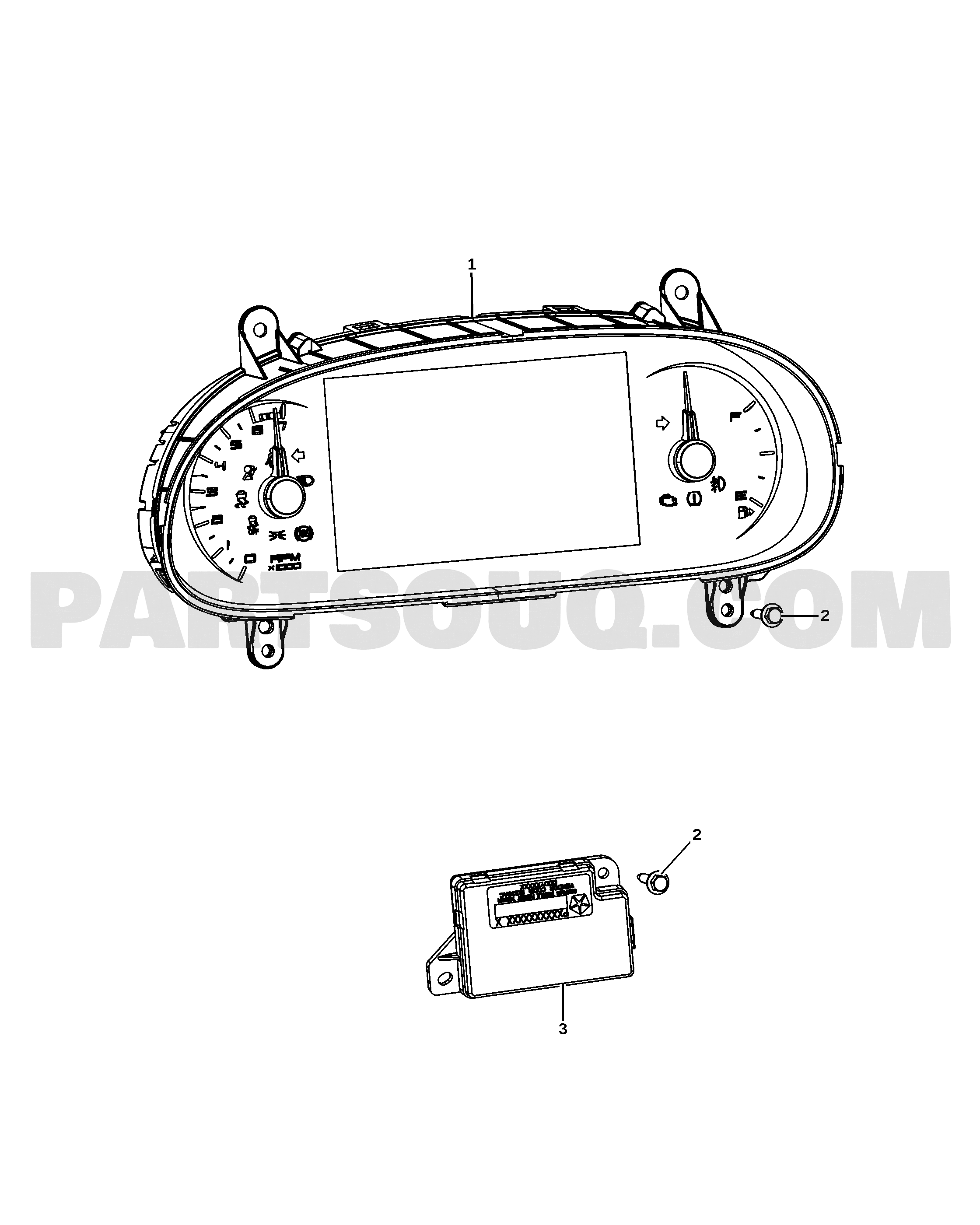 INSTRUMENT PANEL CLUSTER | Dodge DART DODGE DART MEXICO | Parts ...