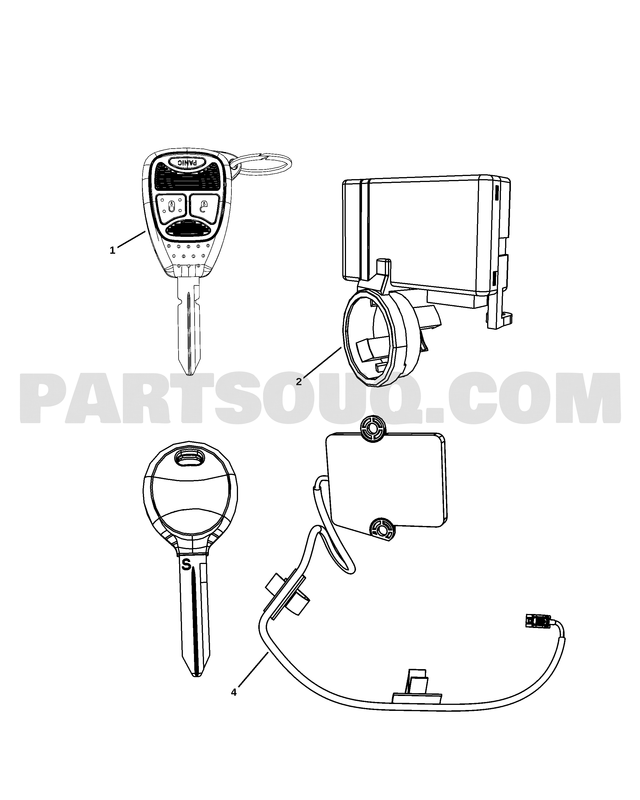 Keyos Module KEYS, MODULES AND ENGINE CONTROLLERS | Dodge NITRO DODGE NITRO US ...