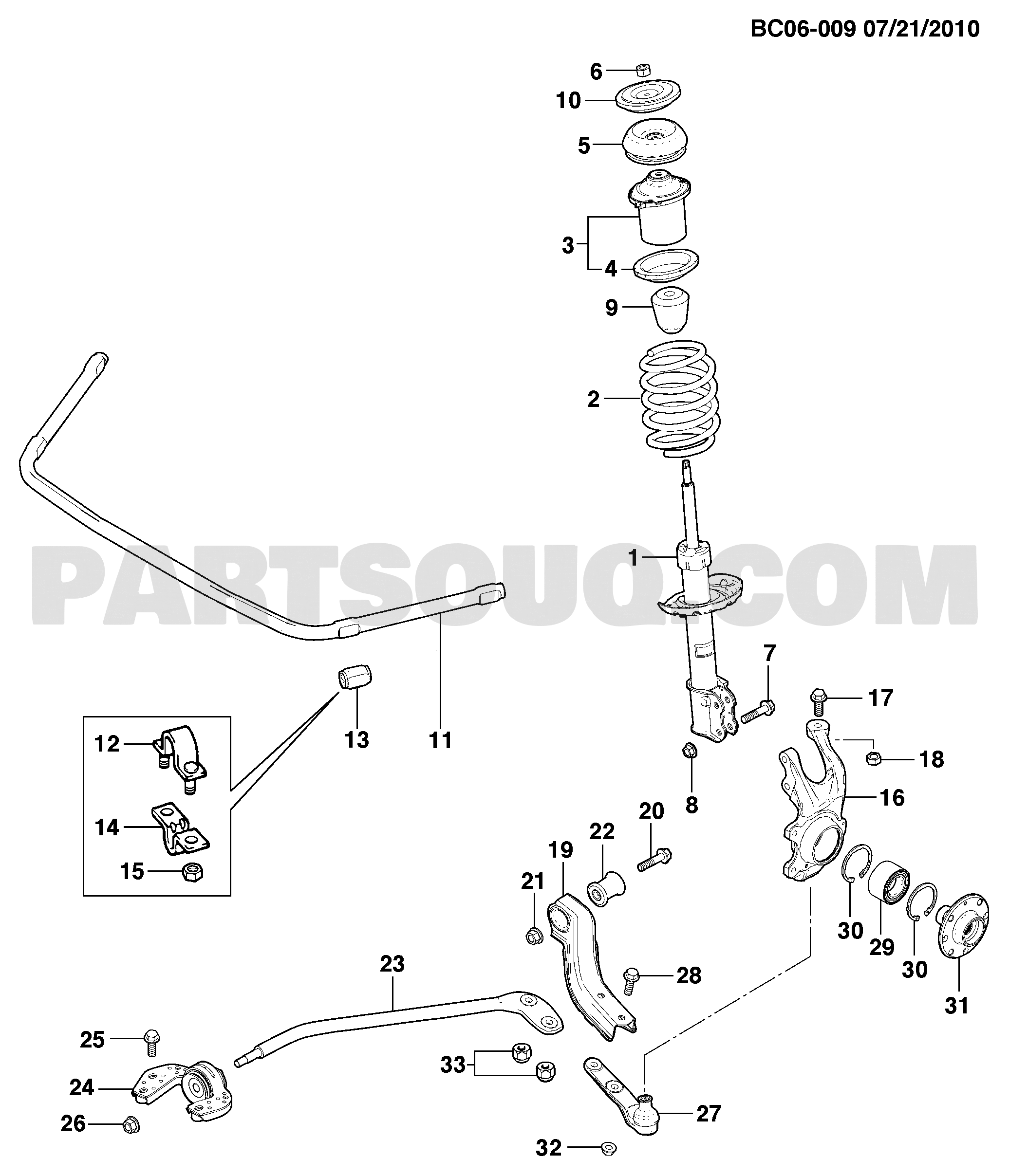 FRONT SUSPENSION-STEERING | Chevrolet Utility RHD (South Africa