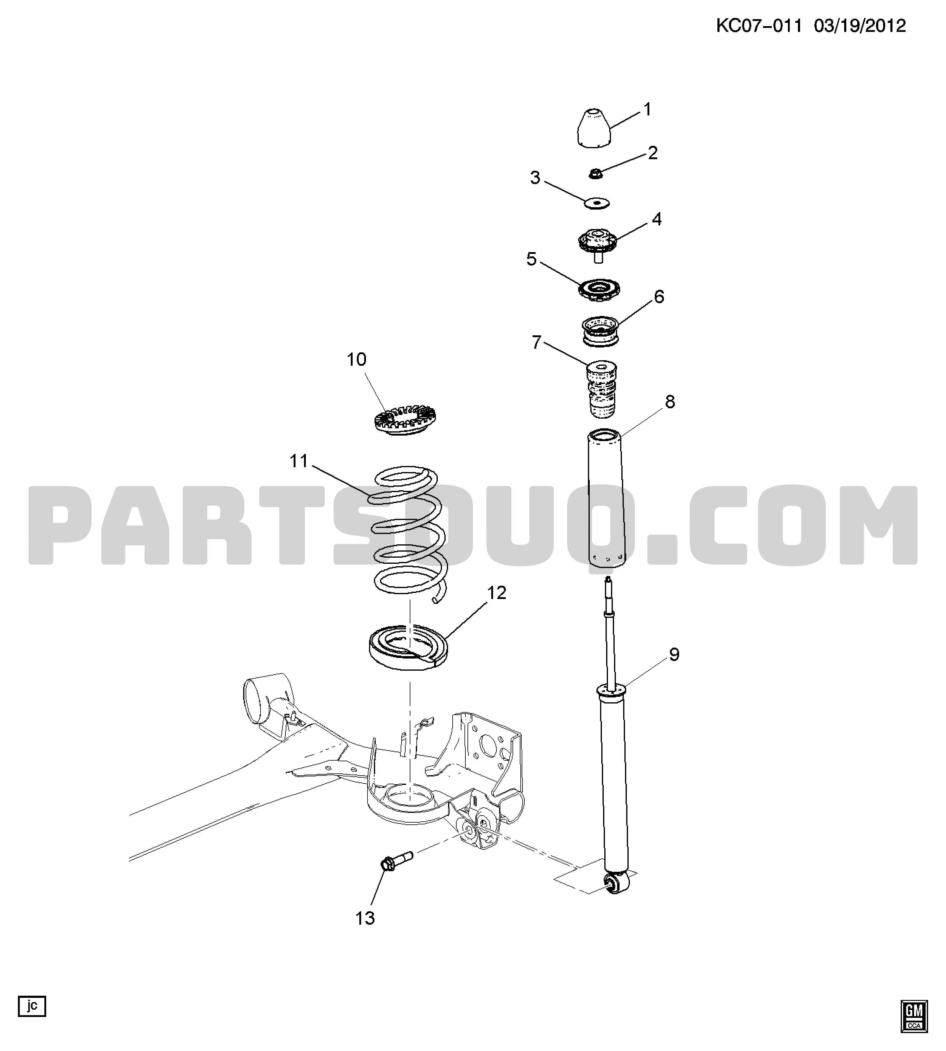 FRONT SUSPENSION-STEERING | Chevrolet Spark - GMSA 27.10