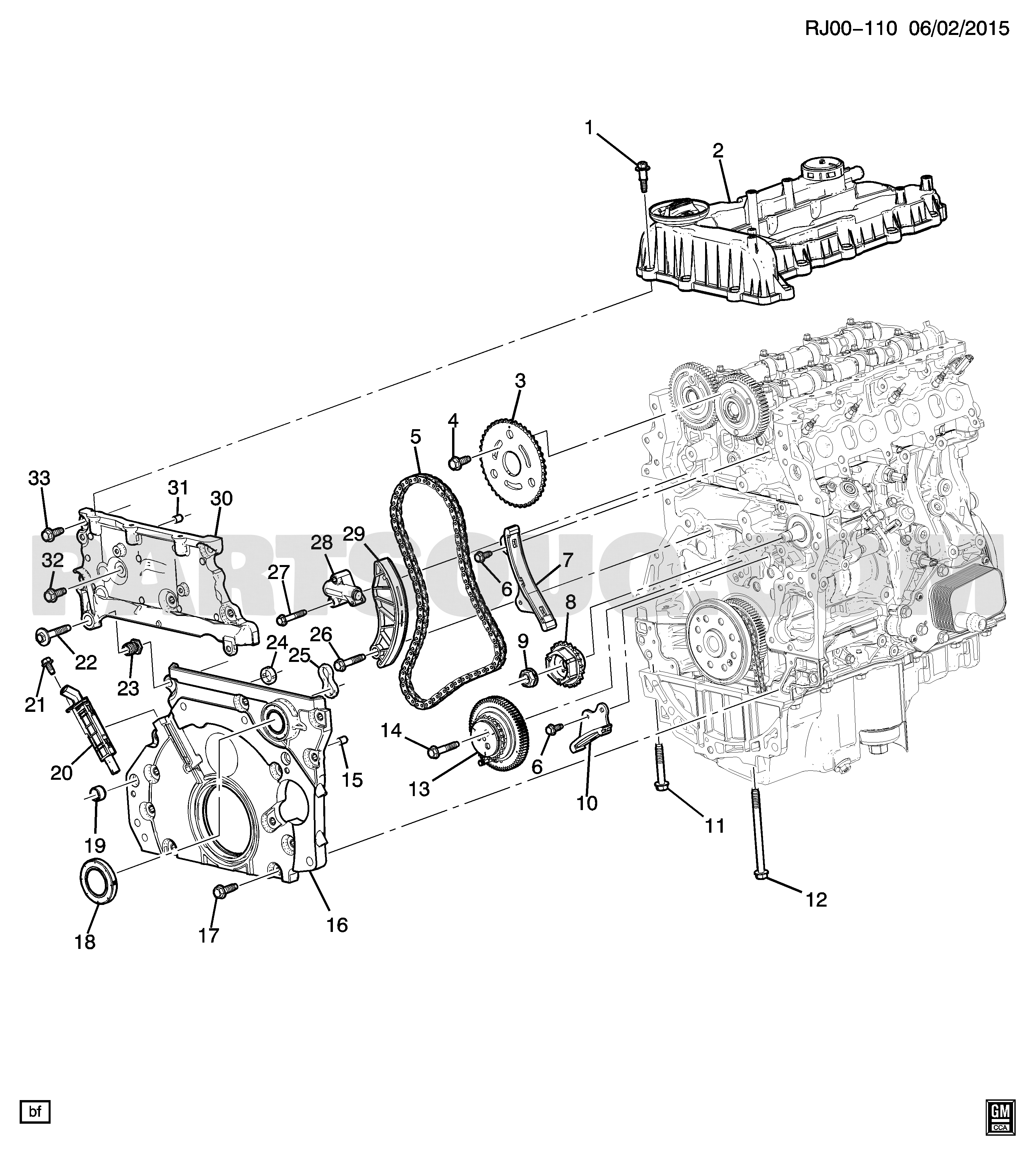 Chevy Engine Parts Diagram