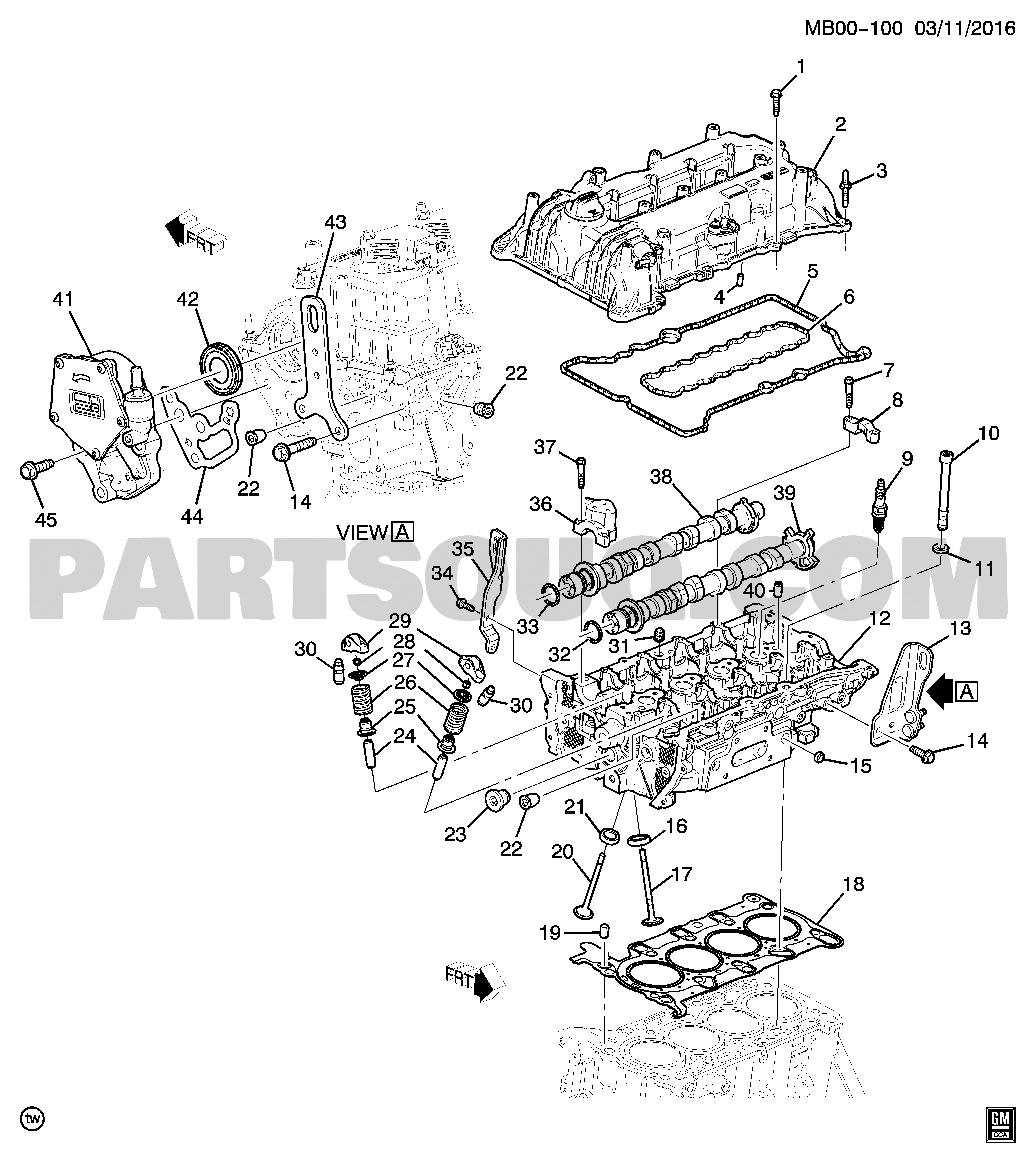 ENGINE ASM-1.5L L4 PART 2 CYLINDER HEAD & RELATED PARTS (LFV