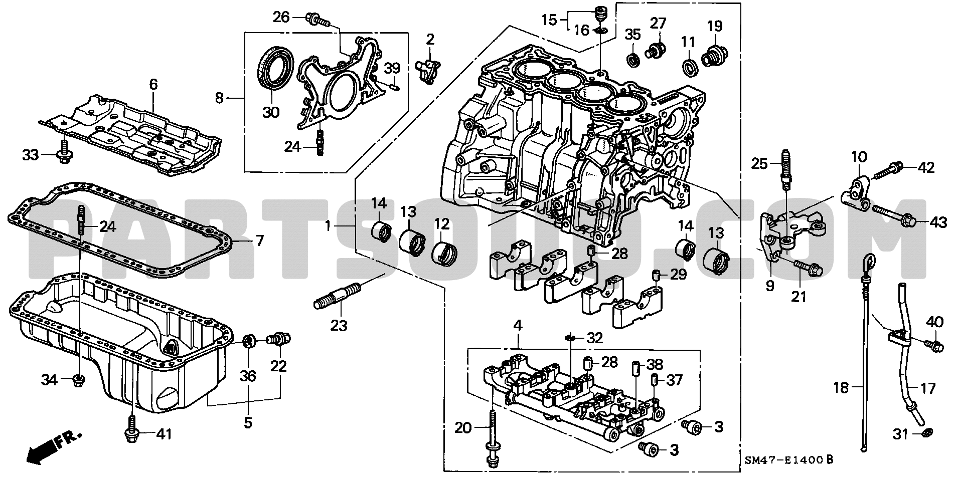 1. ENGINE | Honda ACCORD Europe 17SM401 | Parts Catalogs | PartSouq