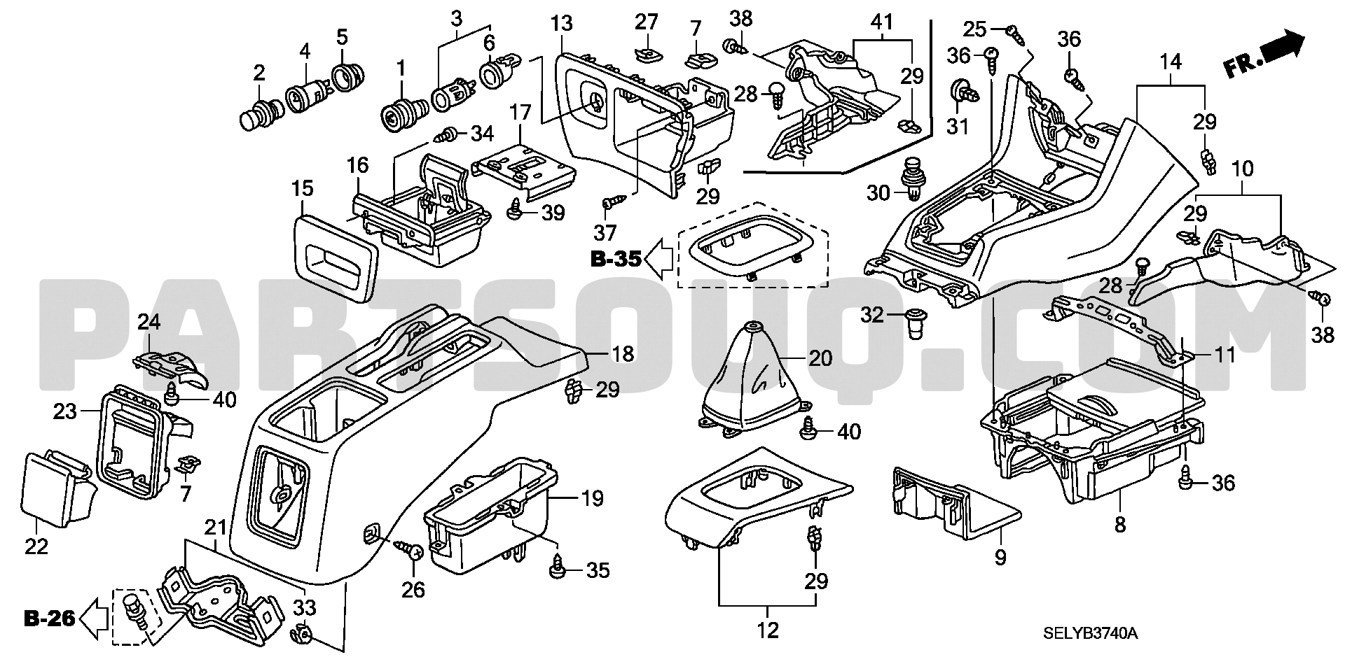 5. UPHOLSTERY Honda CITY General 17SEL701 Parts Catalogs PartSouq