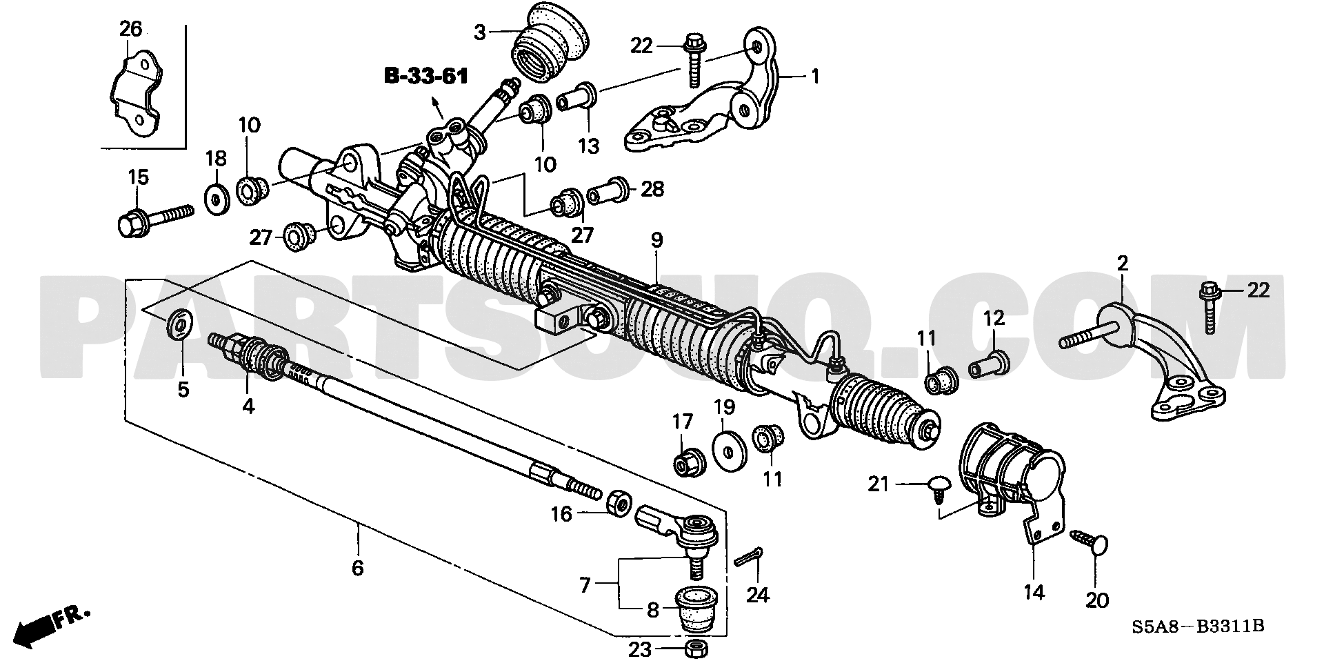 4. STEERING,BRAKE,SUSPENSION Honda CIVIC General 18S5A01 Parts